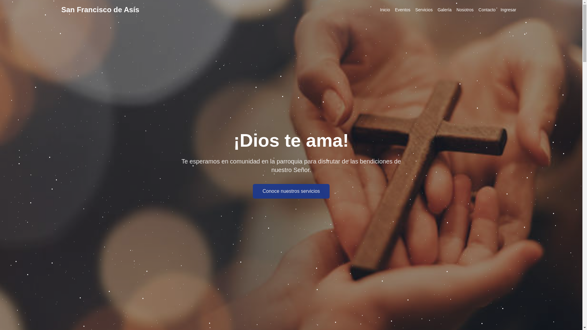 website screenshot of https://parroquiasanfranciscodeasiszapata.com/