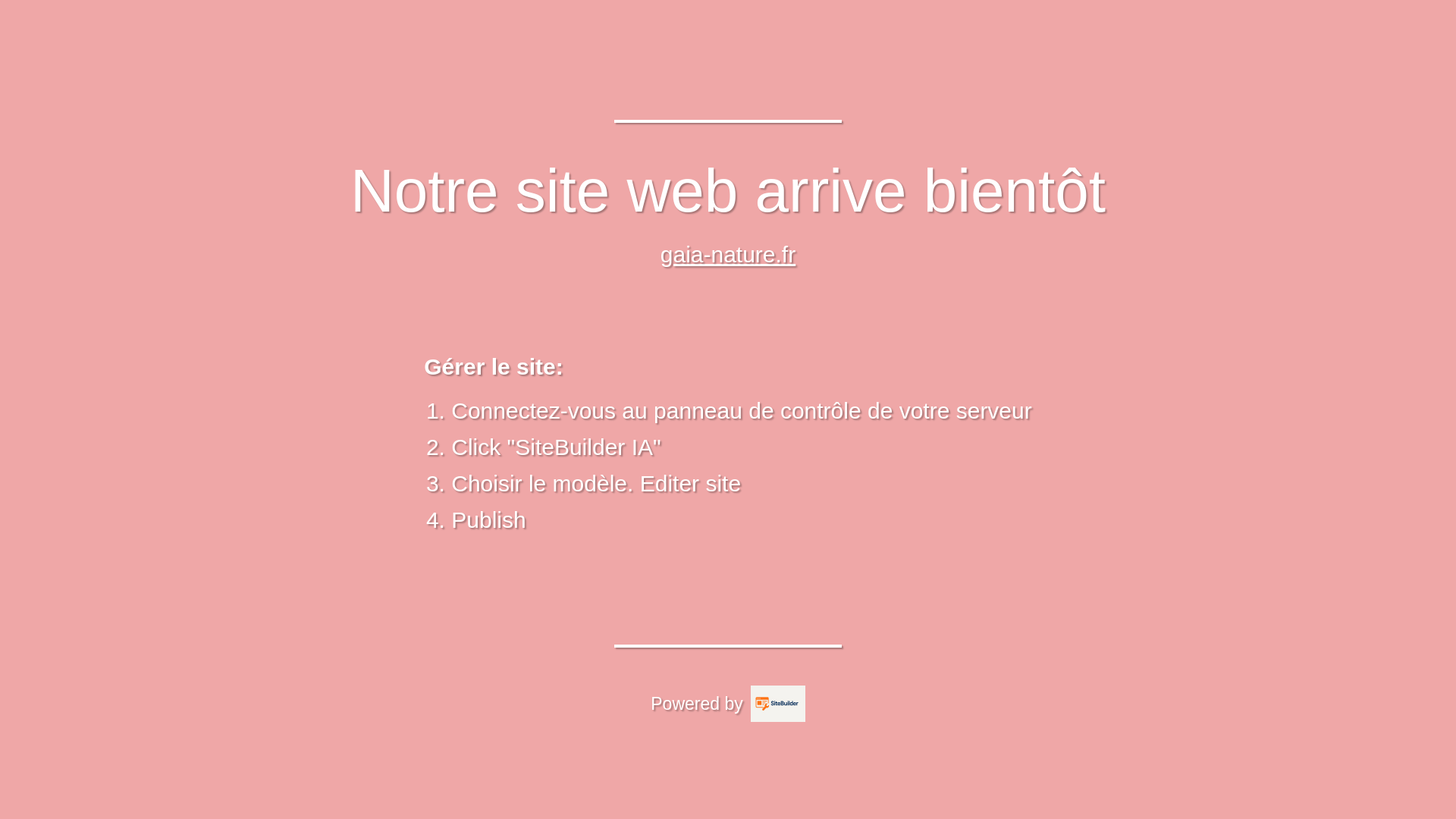 website screenshot of https://gaia-nature.fr/