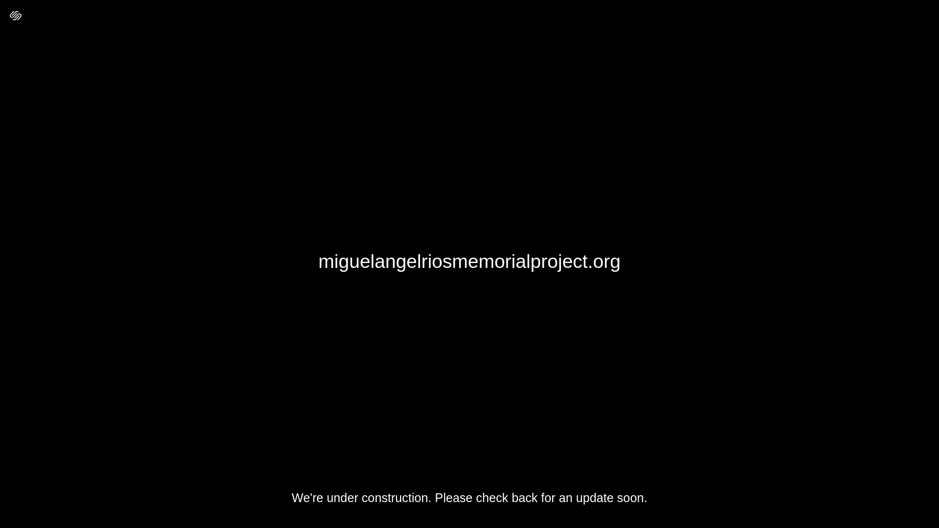 website screenshot of https://miguelangelriosmemorialproject.org/