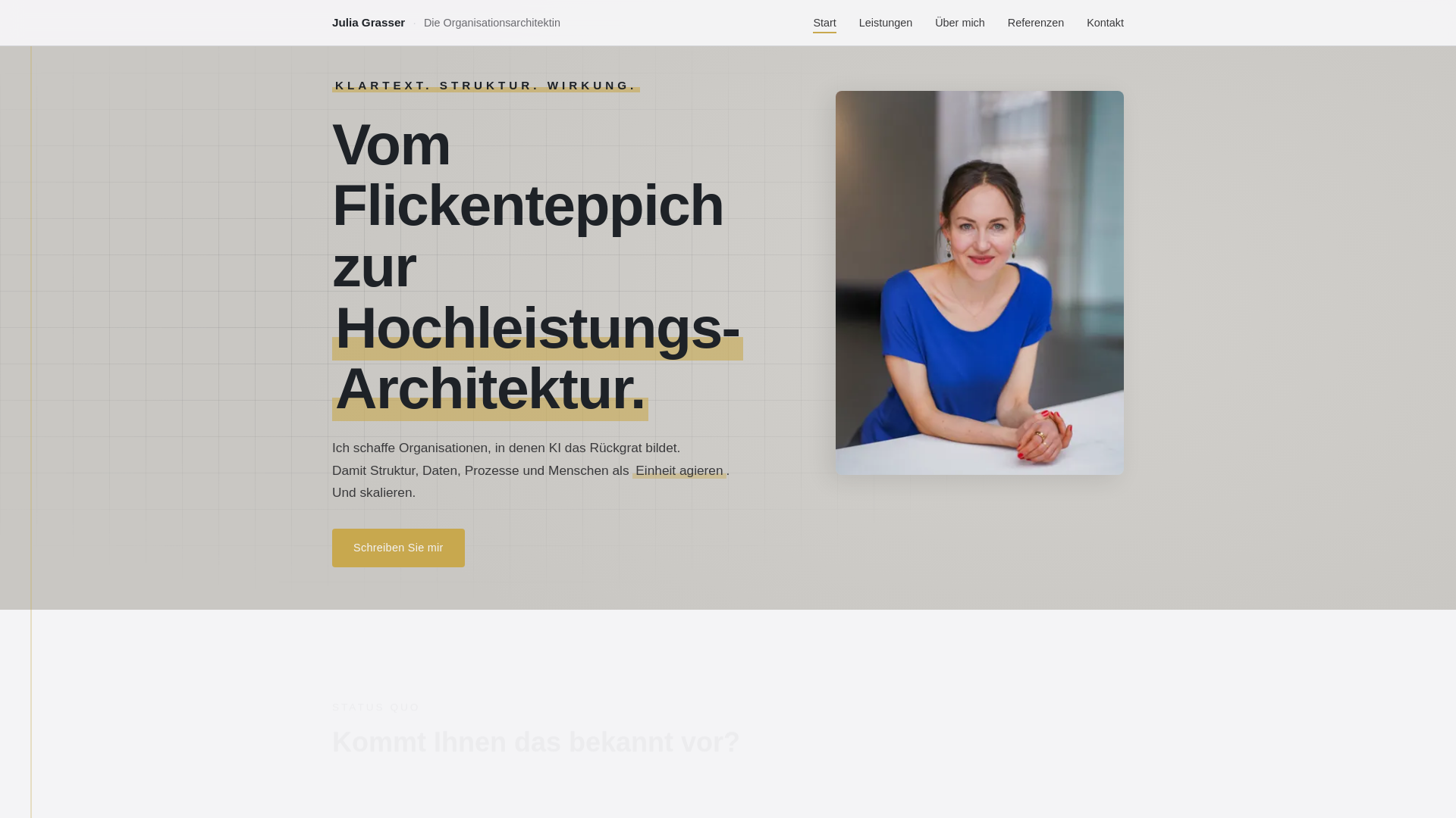 website screenshot of https://julia-grasser.de/