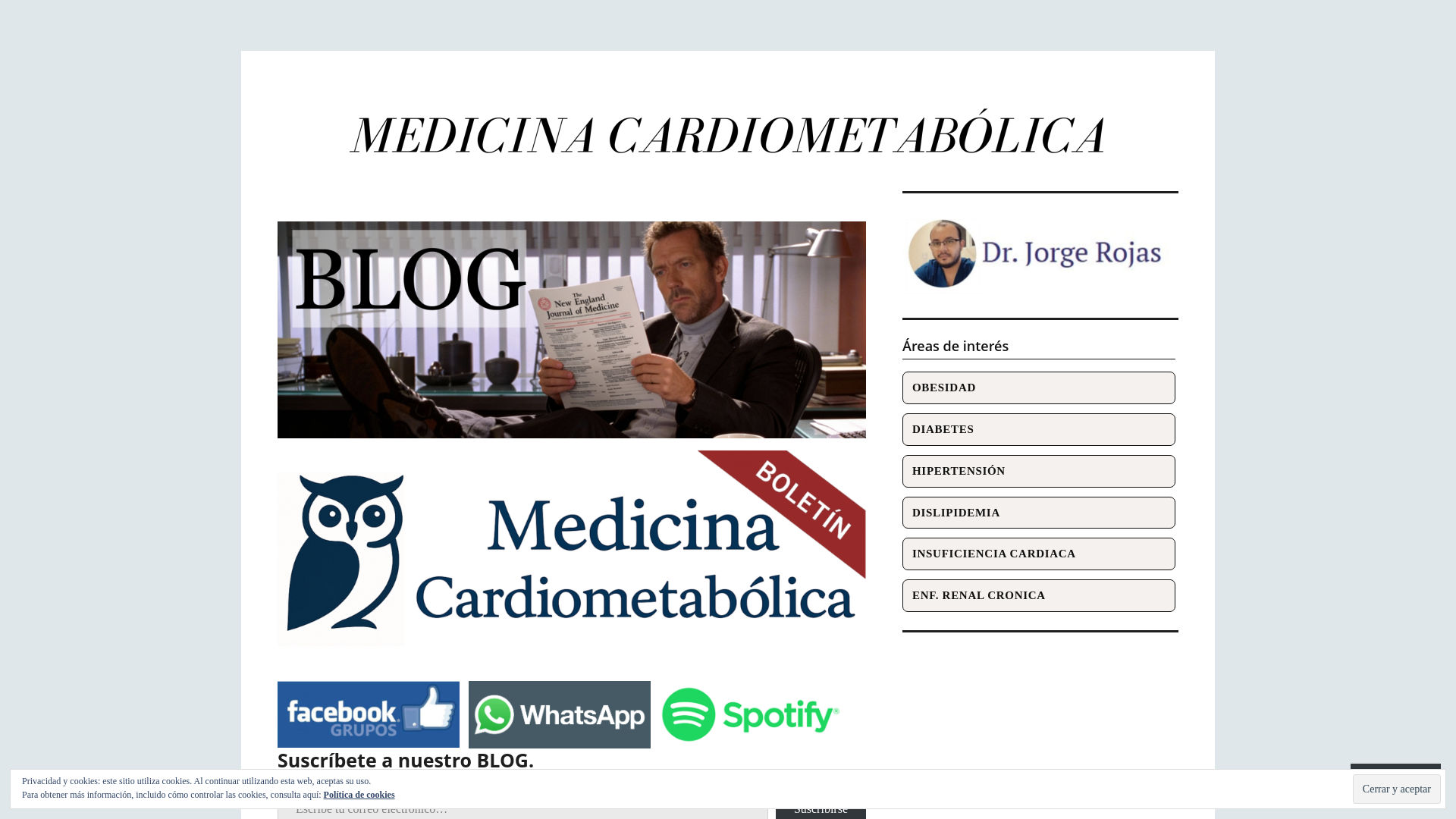 website screenshot of https://medicinacardiometabolica.com
