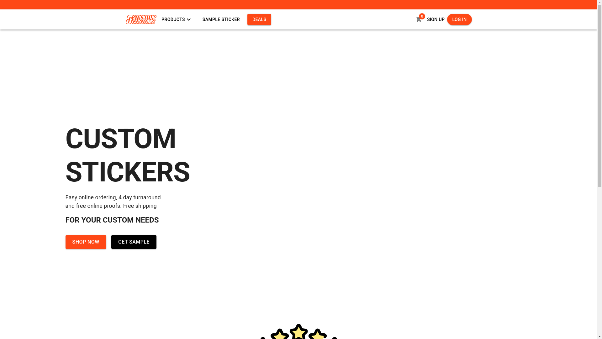 website screenshot of https://stickitup-client.pages.dev/