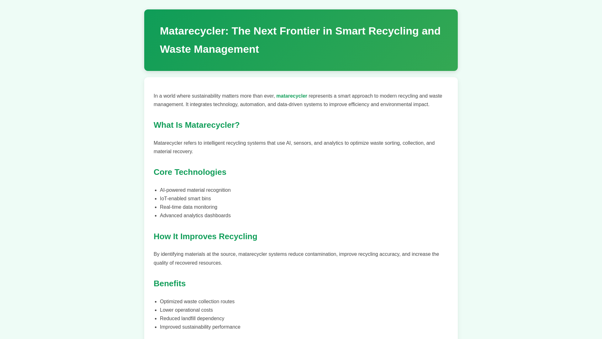 website screenshot of https://matarecycler1.pages.dev/