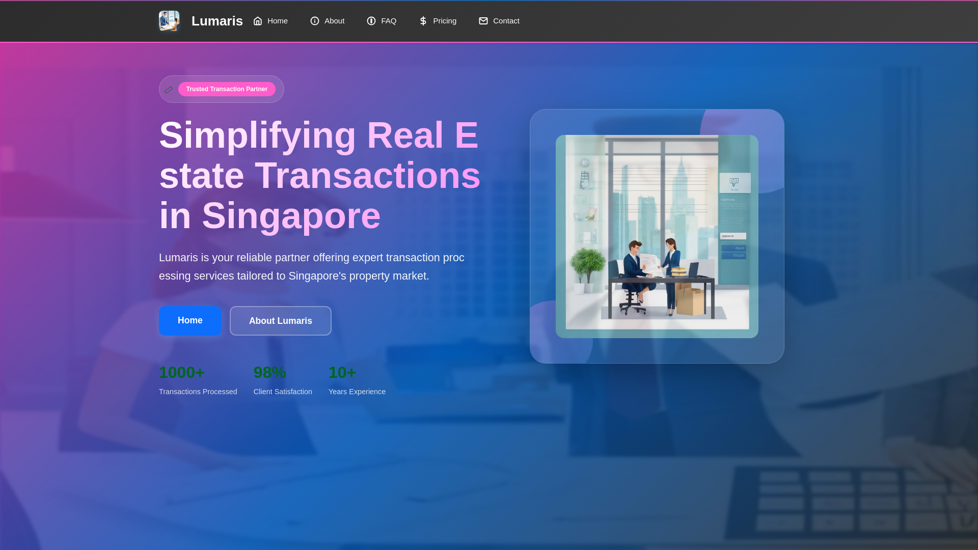 website screenshot of https://lomaris.vip/