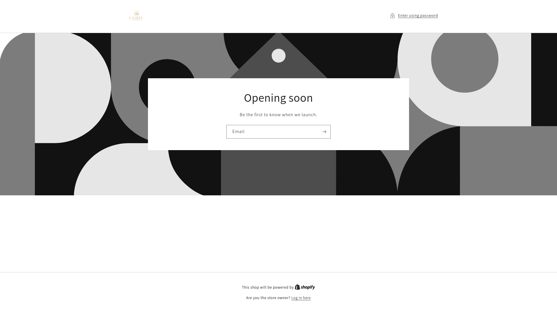 website screenshot of https://kamilstore.shop/