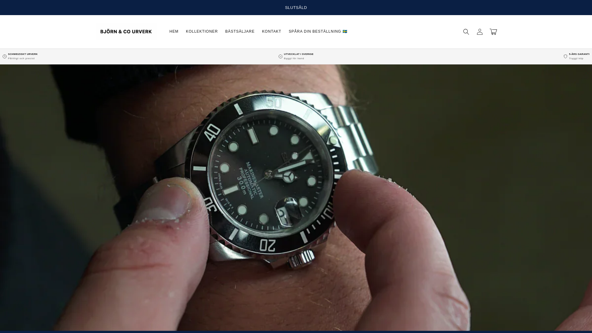 website screenshot of https://bjornurverk.se/