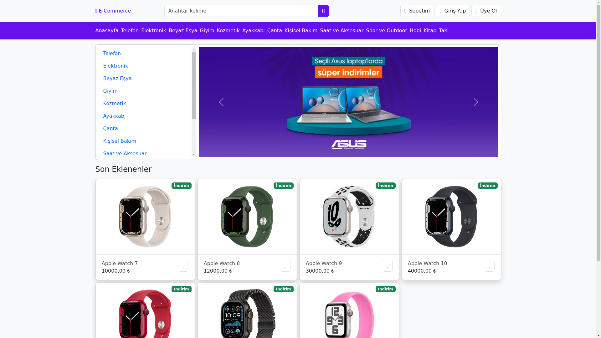 website screenshot of https://kilke.com.tr/
