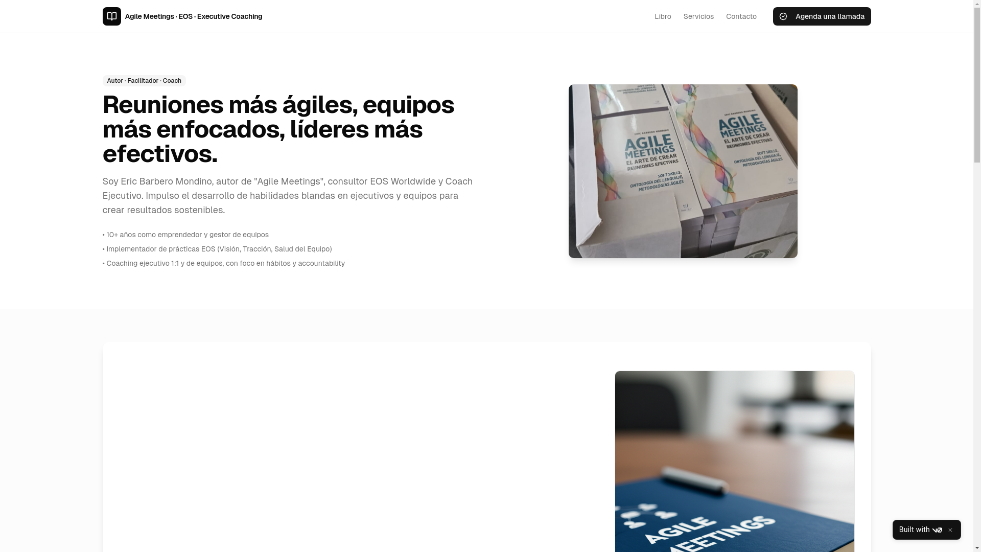 website screenshot of https://agilemeetings.com.ar/