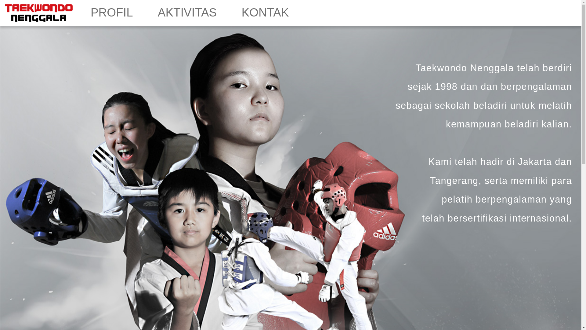 website screenshot of https://taekwondonenggala.pages.dev/
