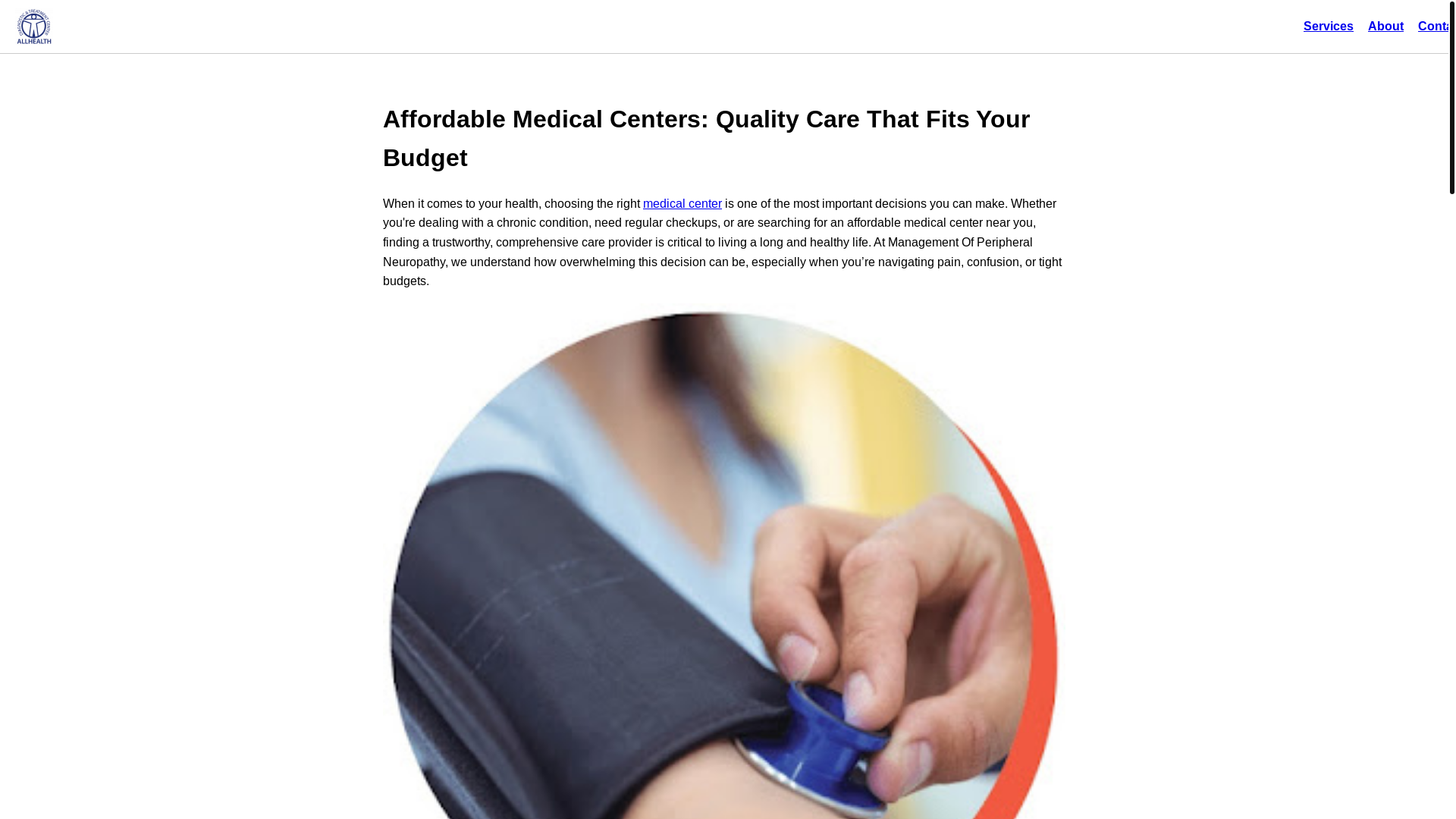website screenshot of https://affordablemedicalcentersqualitycarethatfitsyourbudget.pages.dev/