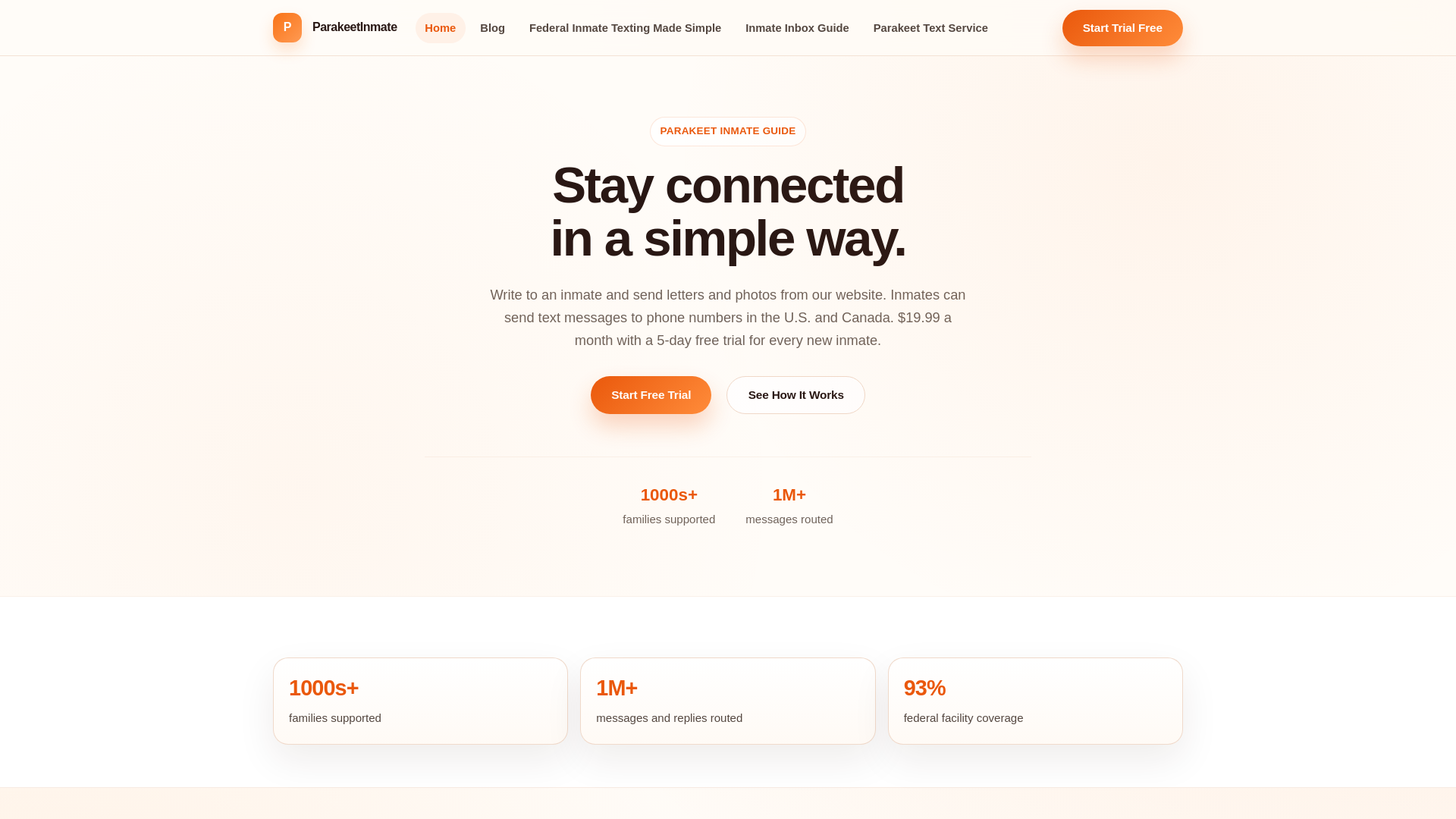 website screenshot of https://parakeetinmate.com
