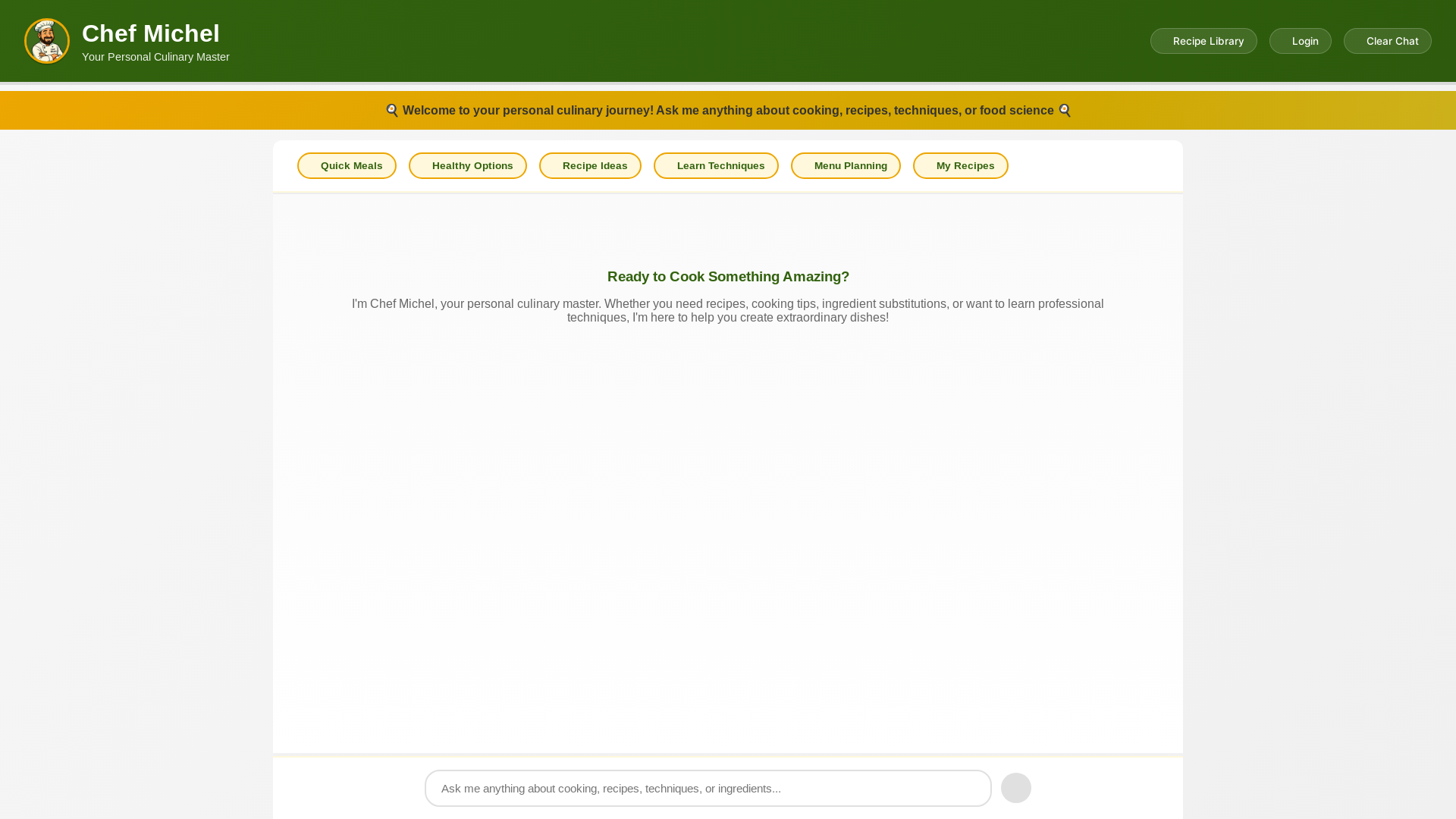 website screenshot of https://chef-michel.pages.dev/