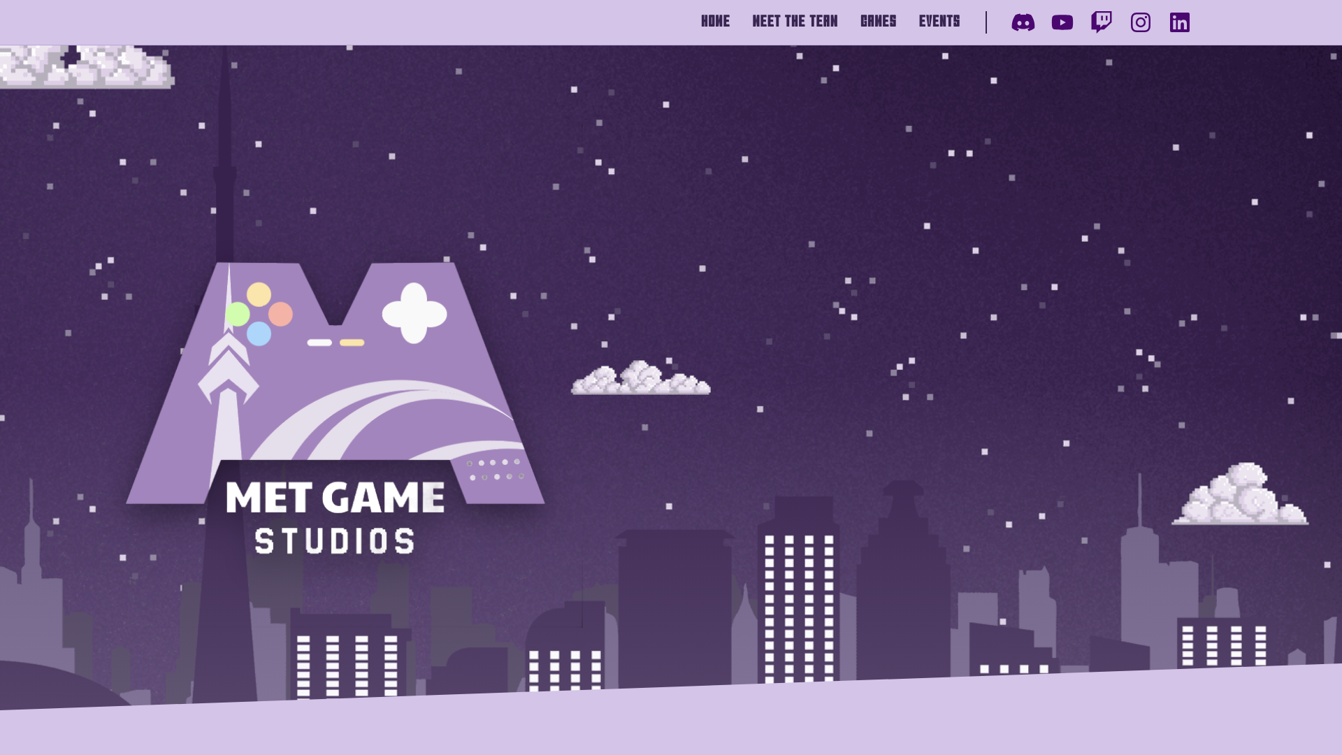 website screenshot of https://metropolitangamestudios.ca/