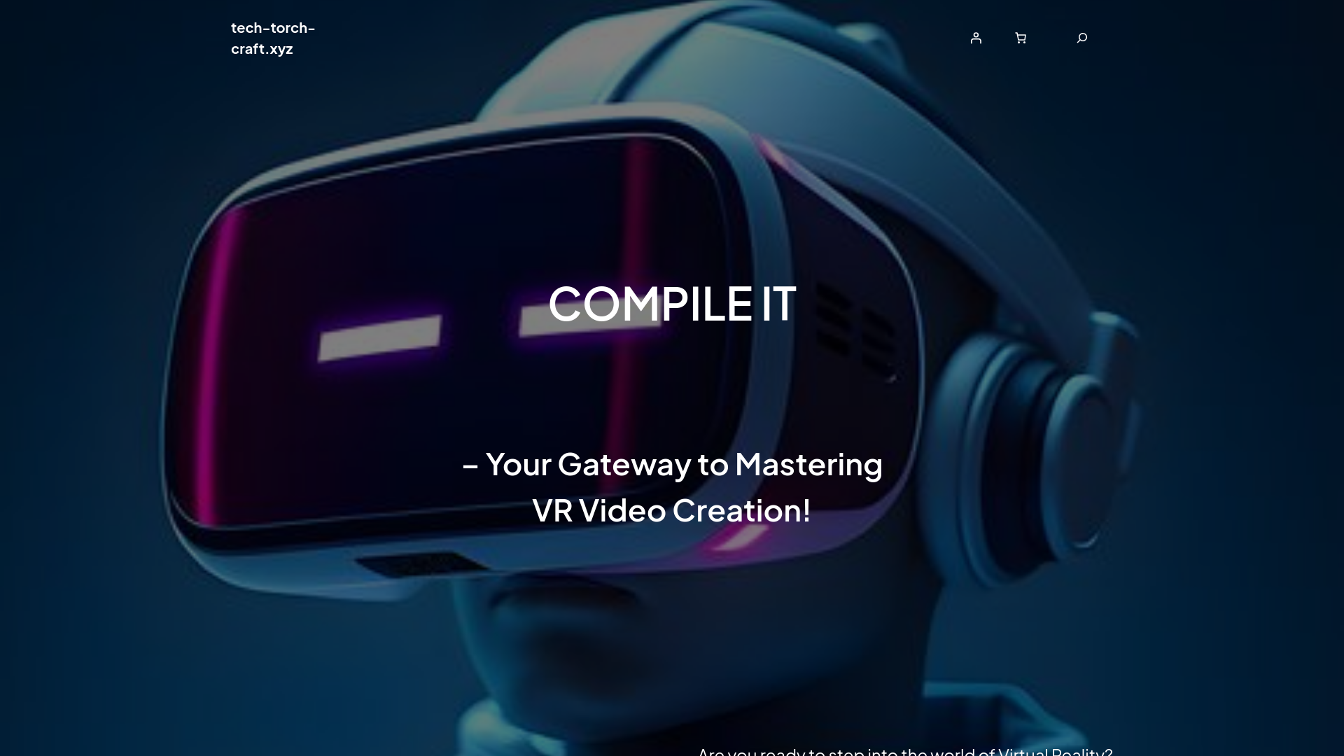 website screenshot of https://tech-torch-craft.xyz