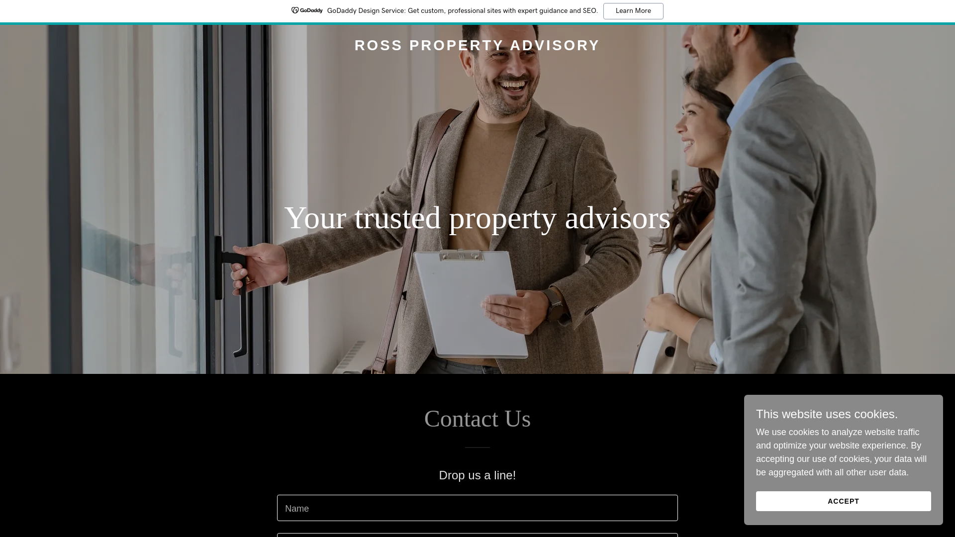 website screenshot of https://rosspropertyadvisory.com.au