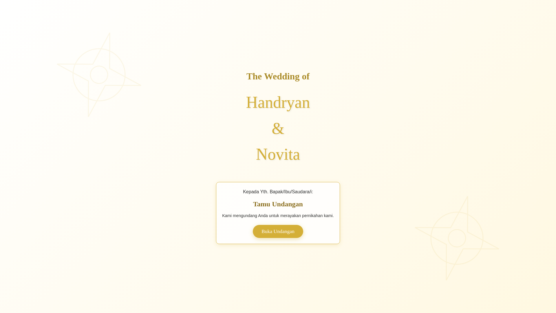 website screenshot of https://handryan-novita-wedding.my.id/