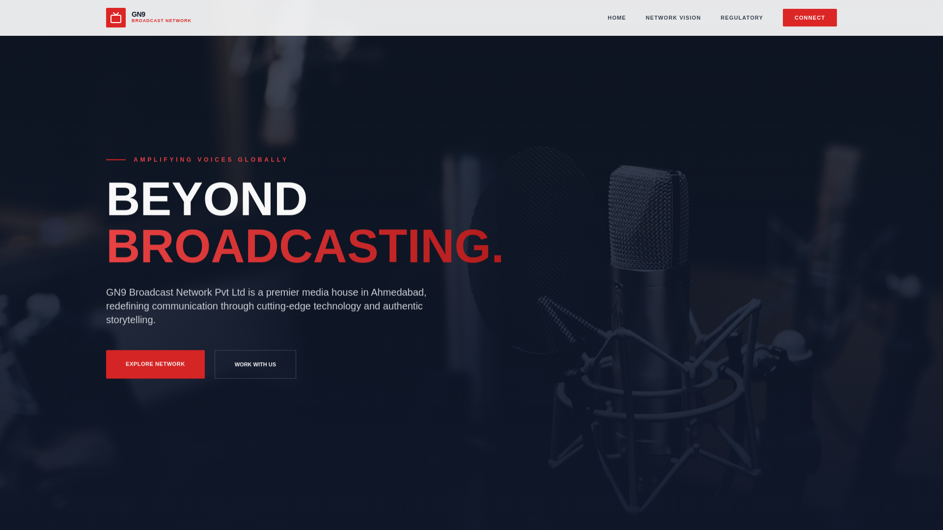 website screenshot of https://gn9broadcastnetwork.shop/