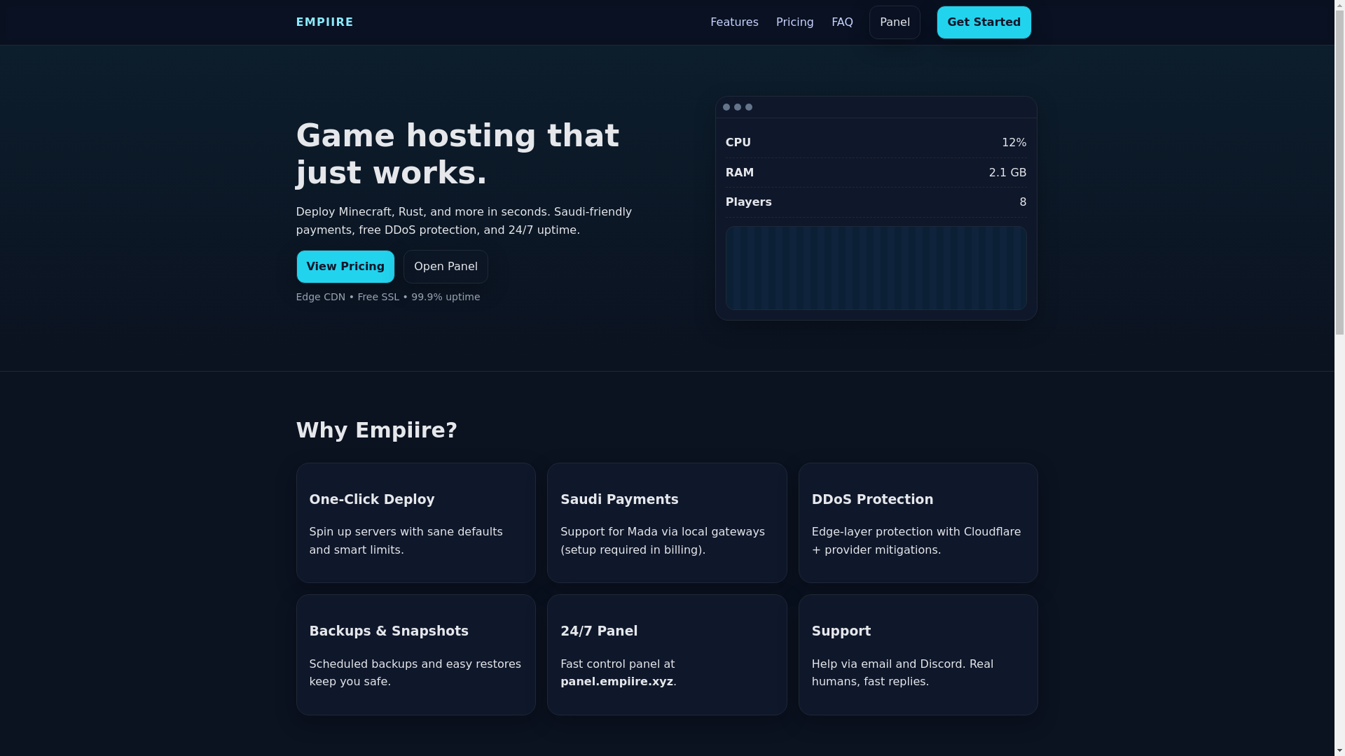 website screenshot of https://empiresites.pages.dev/