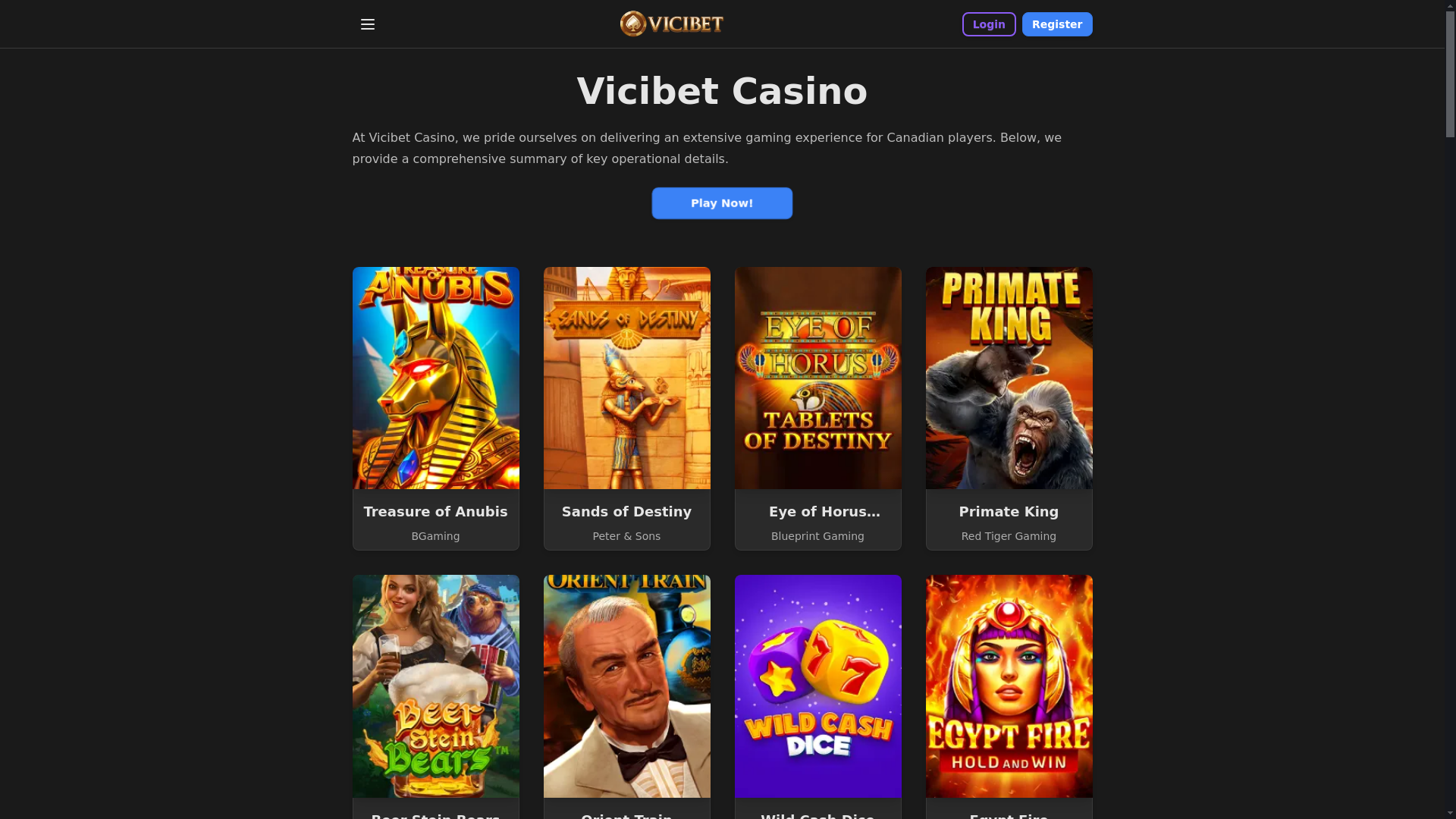 website screenshot of https://vicibet5-com.pages.dev/