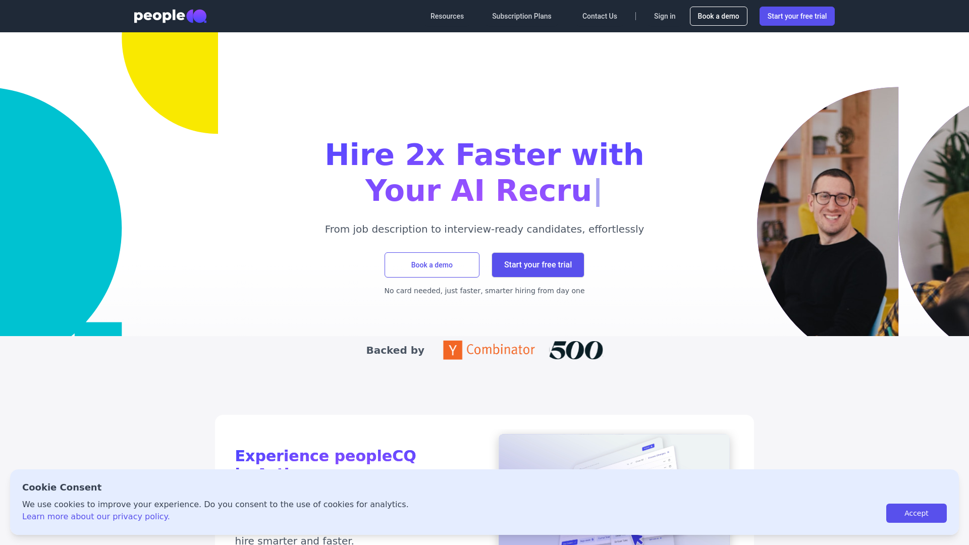 website screenshot of https://hirebettertoday.com/