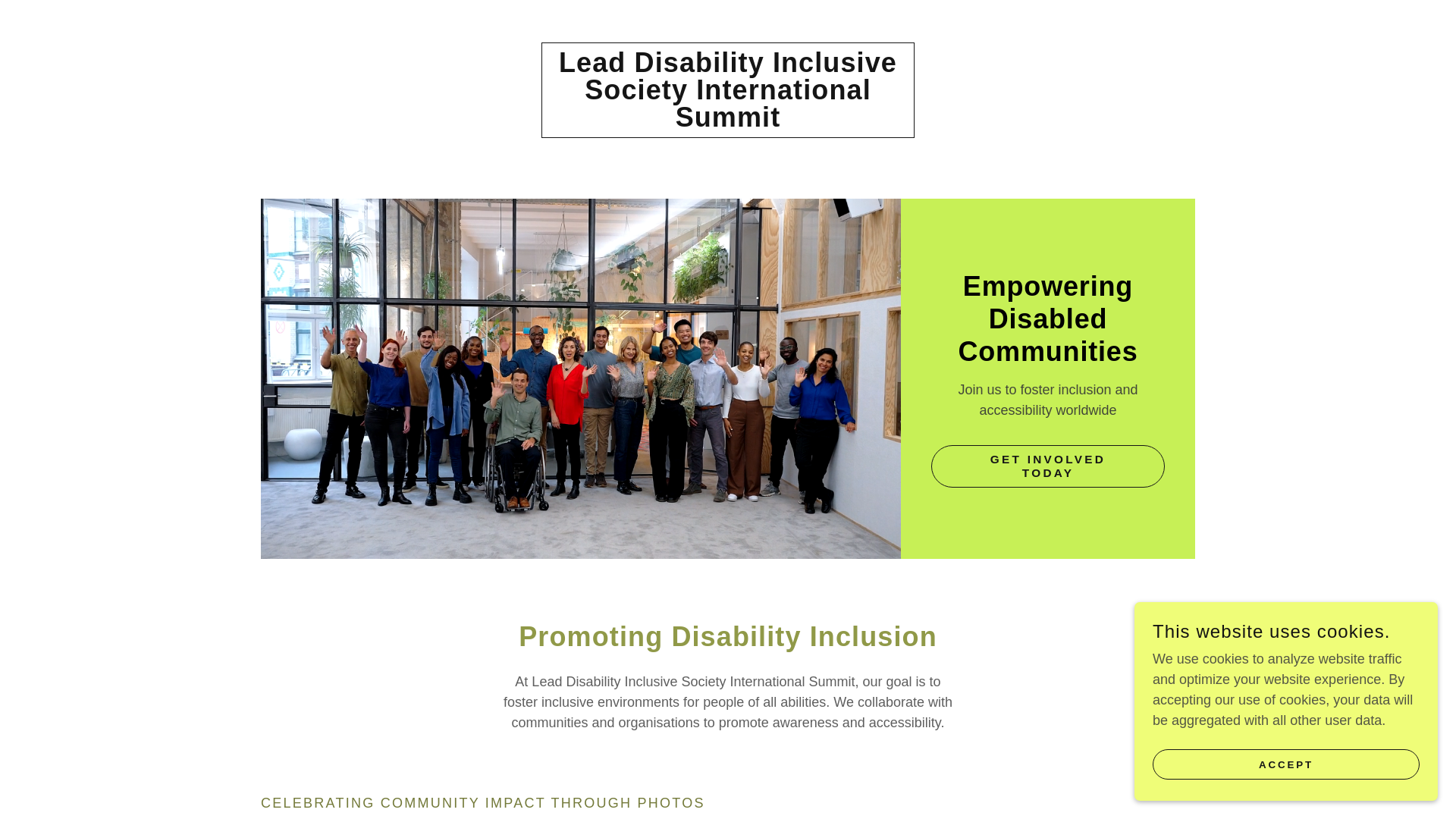 website screenshot of https://leaddisabilityinclusivesocietyinternationalsummit.ca/