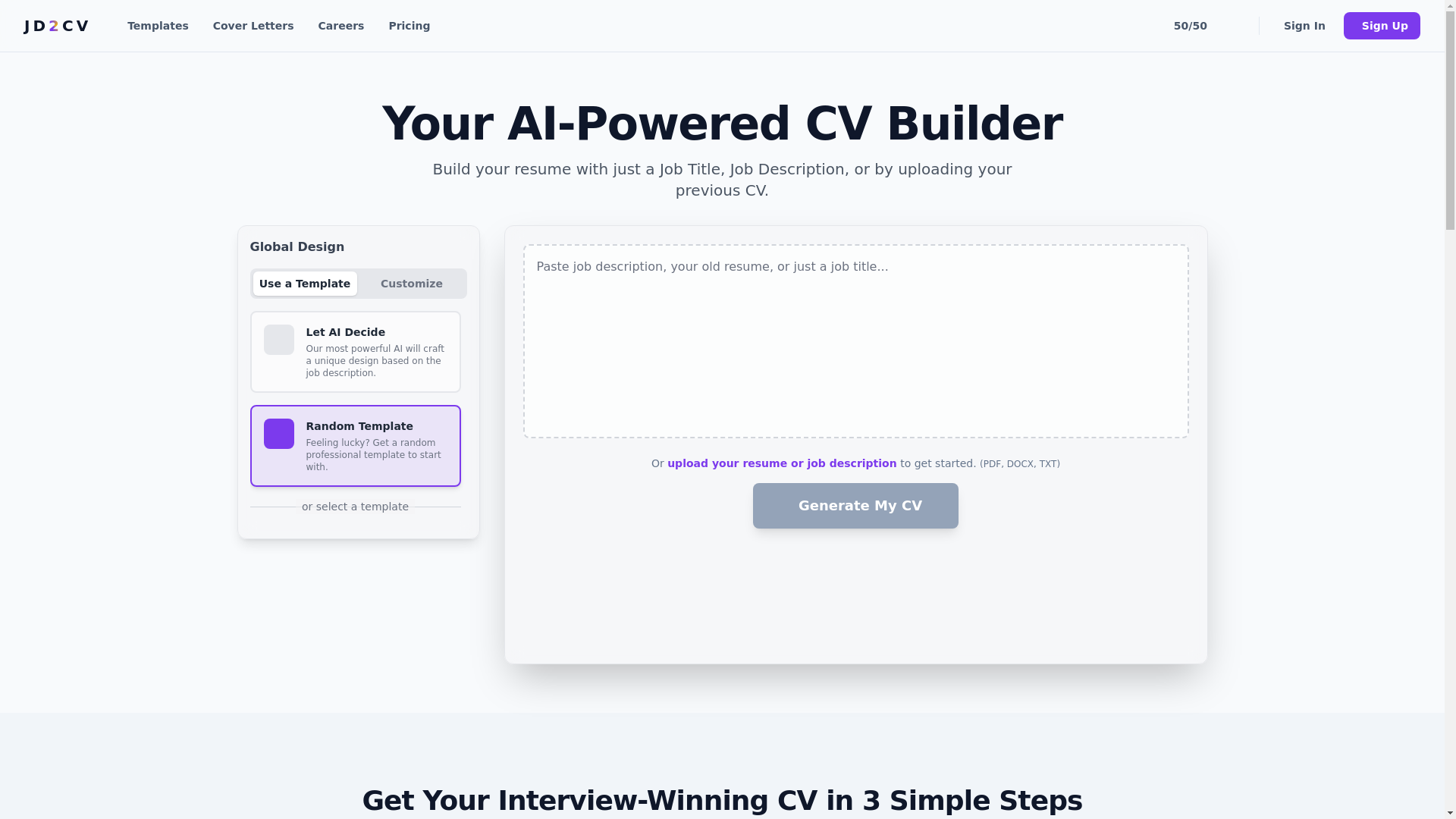 website screenshot of https://jd2cvs.com/