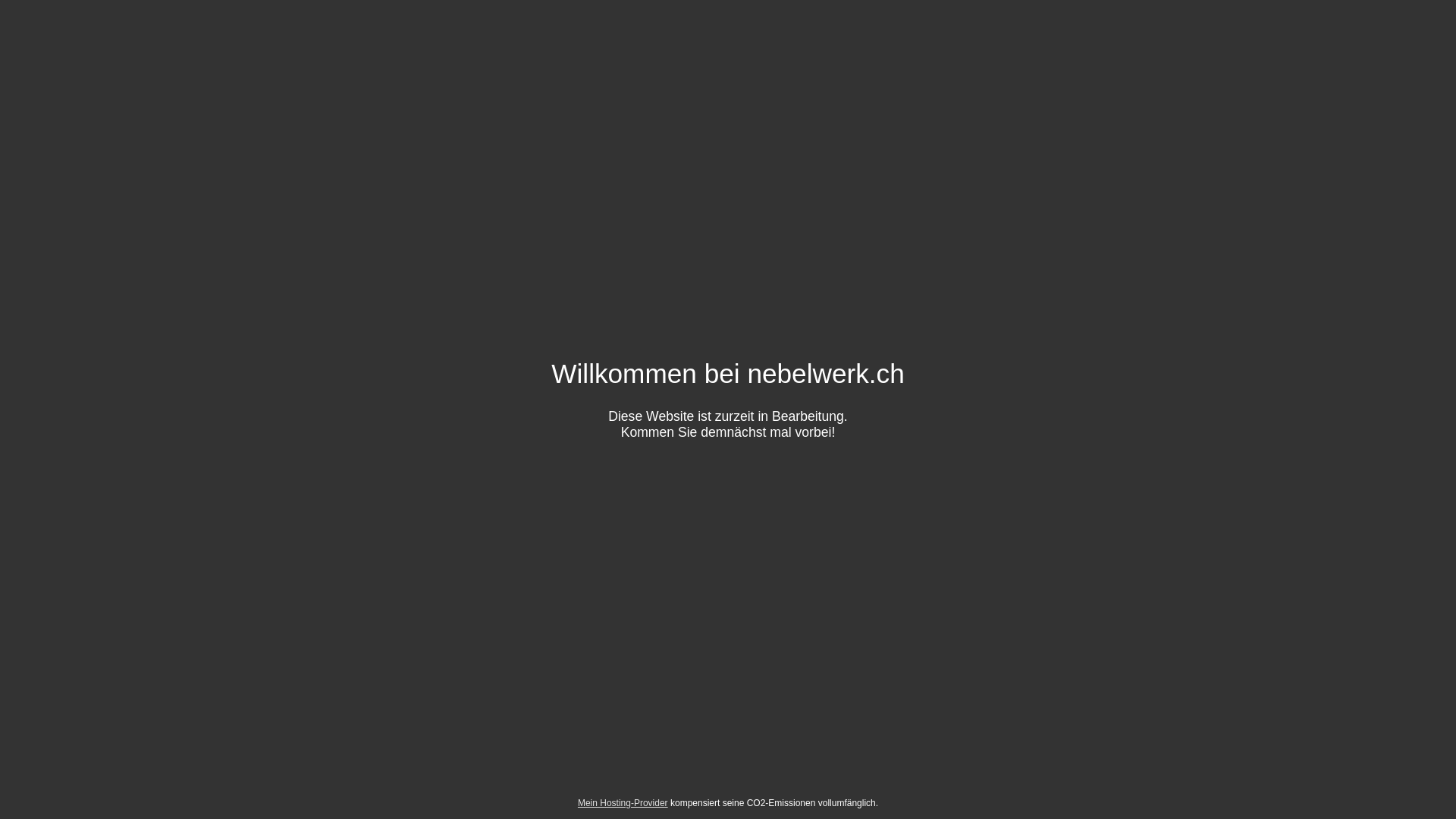 website screenshot of https://nebelwerk.ch/