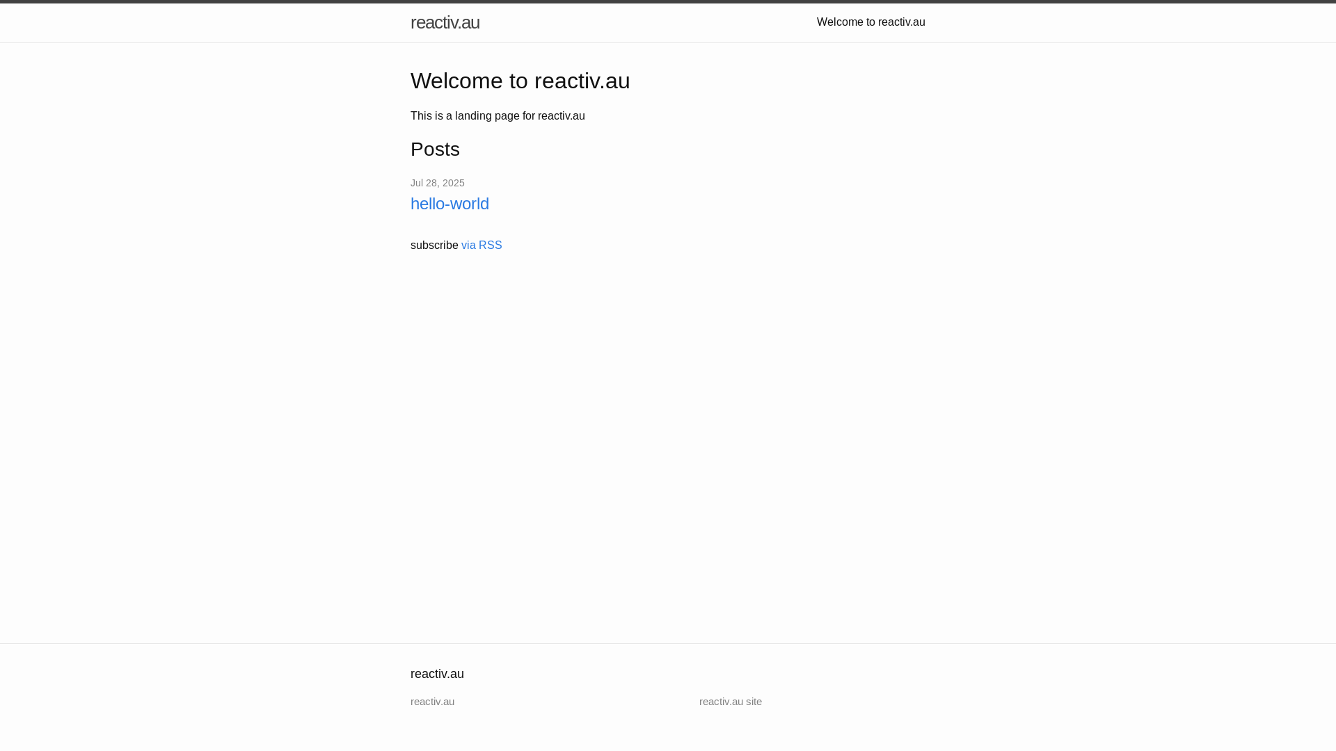 website screenshot of https://reactiv.au/