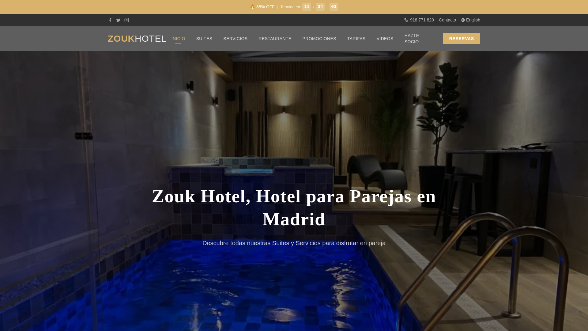website screenshot of https://zoukhotel-cfd.pages.dev/