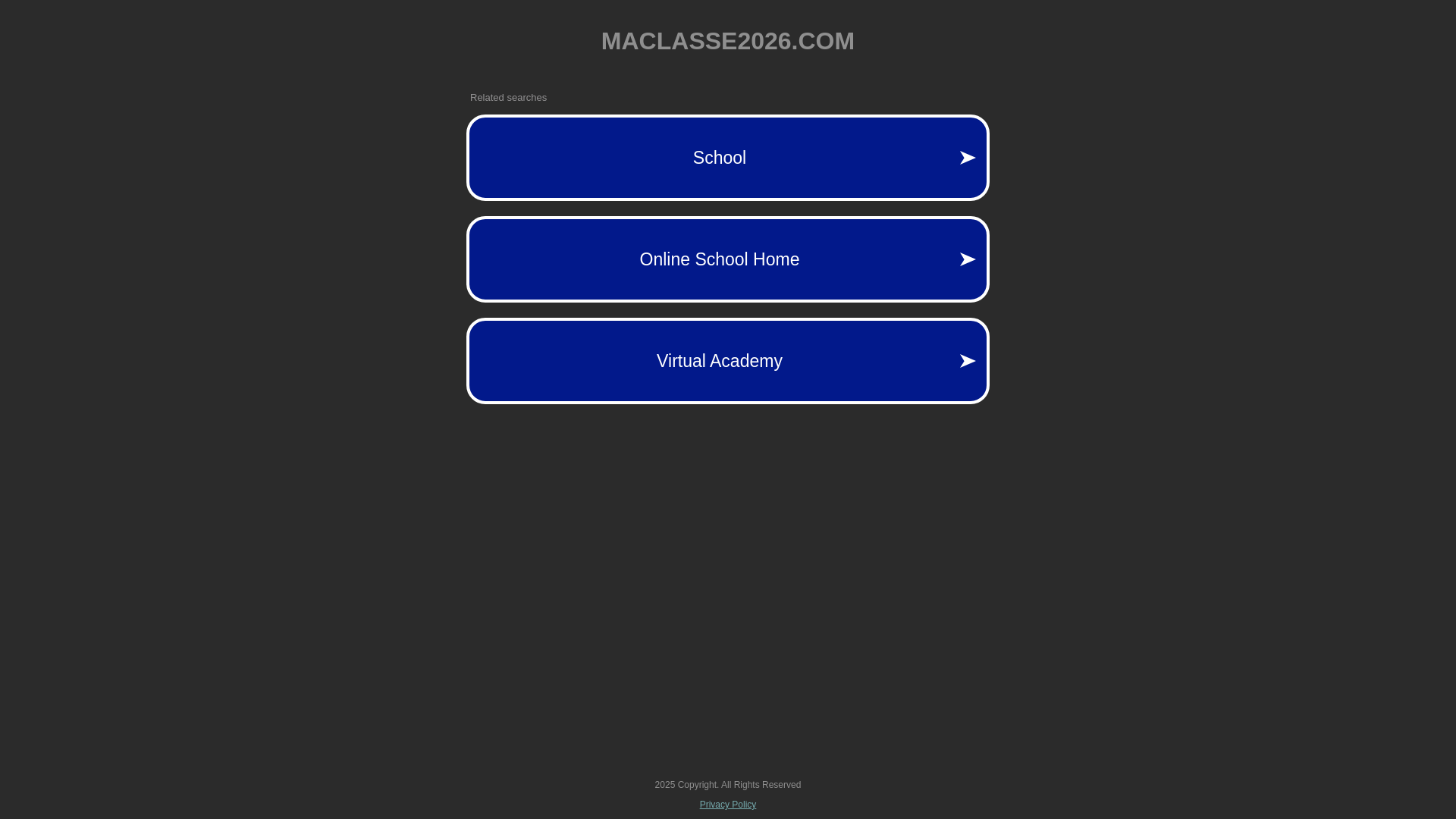 website screenshot of https://maclasse2026.com/