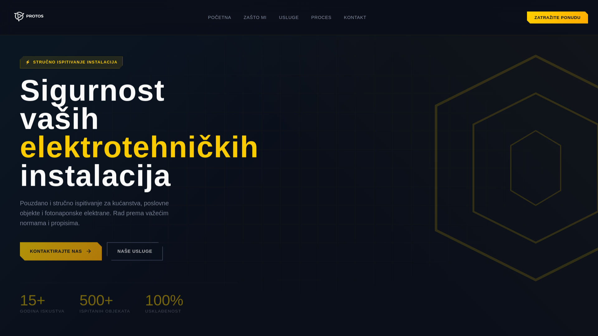 website screenshot of https://protos.com.hr/