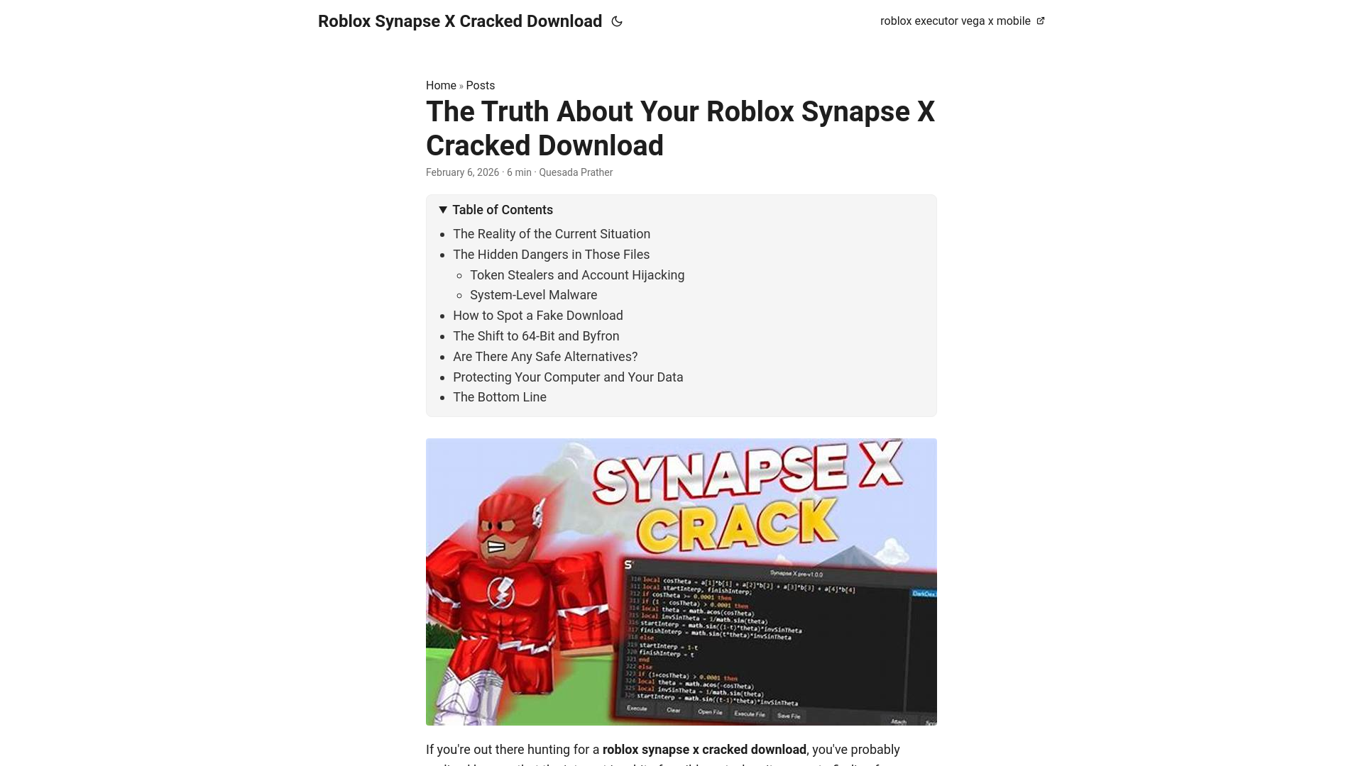website screenshot of https://roblox-synapse-x-cracked-download.pages.dev/