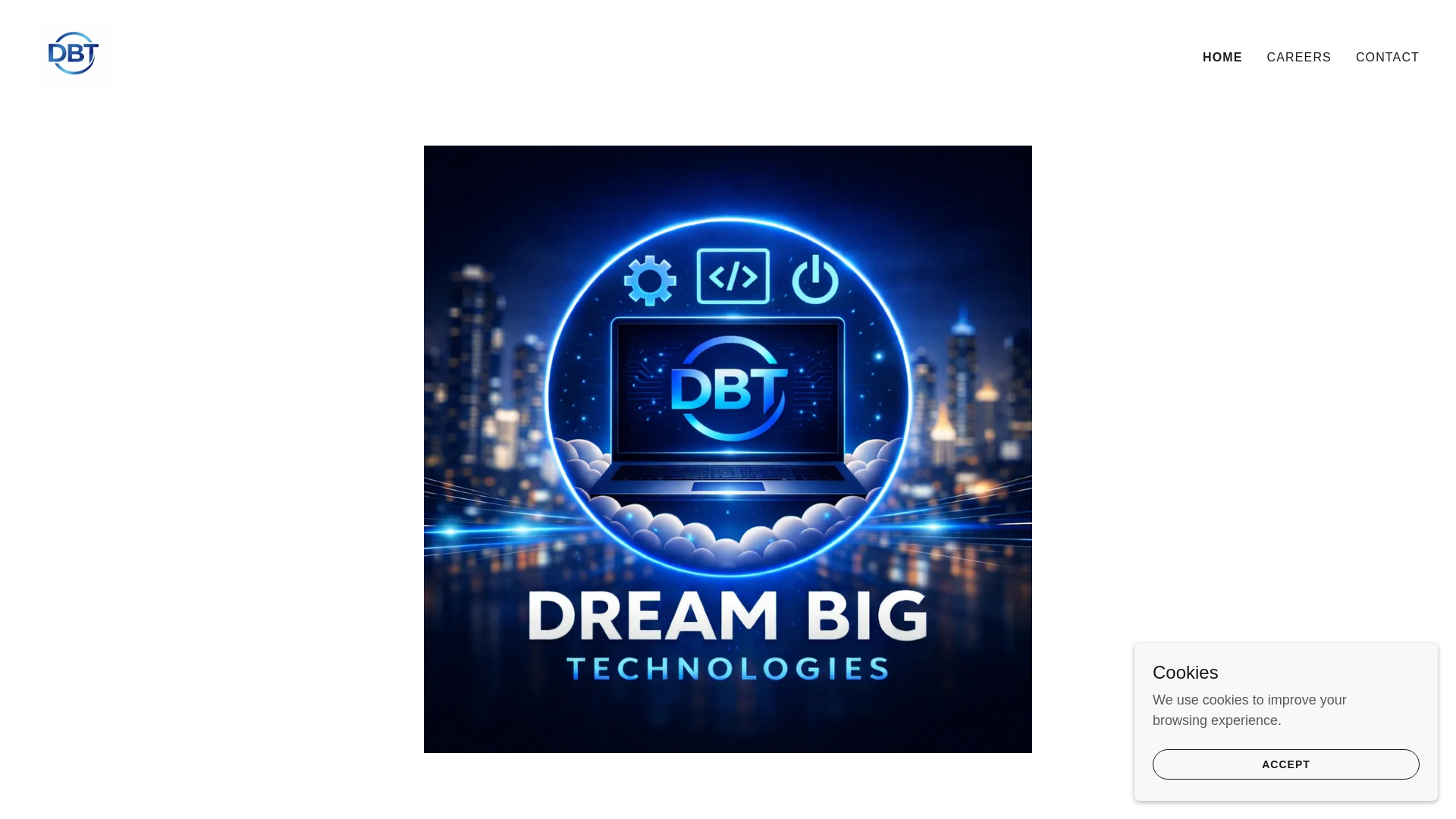 website screenshot of https://dreambigtech.com.my/