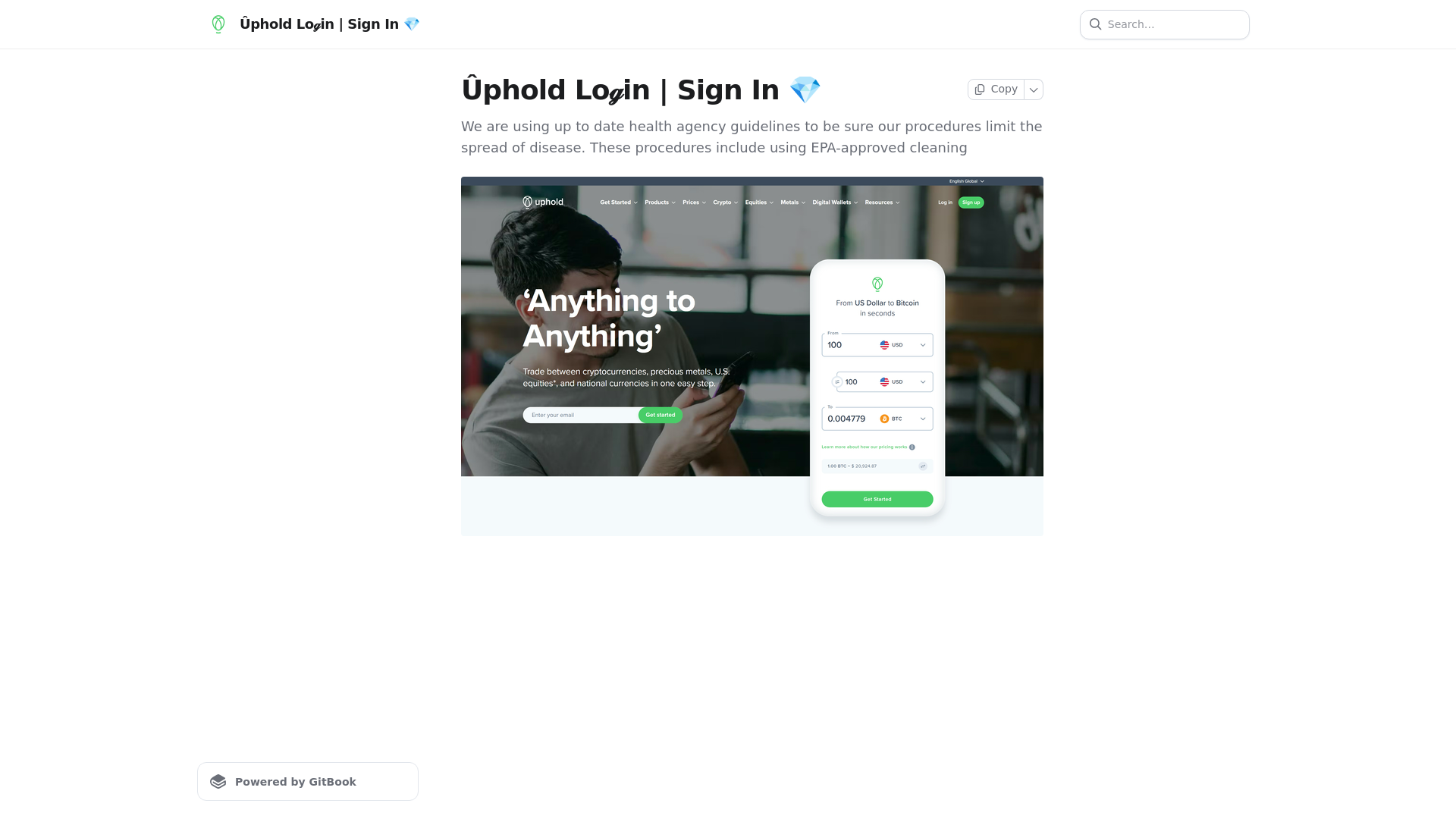 website screenshot of https://uipxholdloginx.gitbook.io