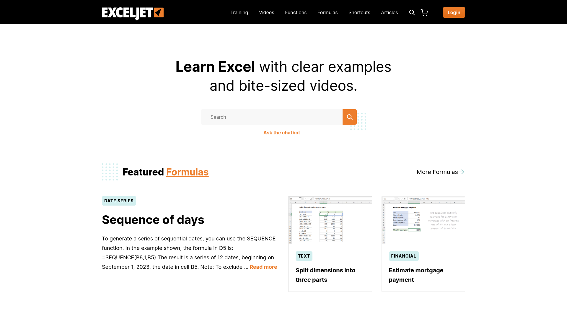 website screenshot of https://exceljet-net-static.pages.dev/