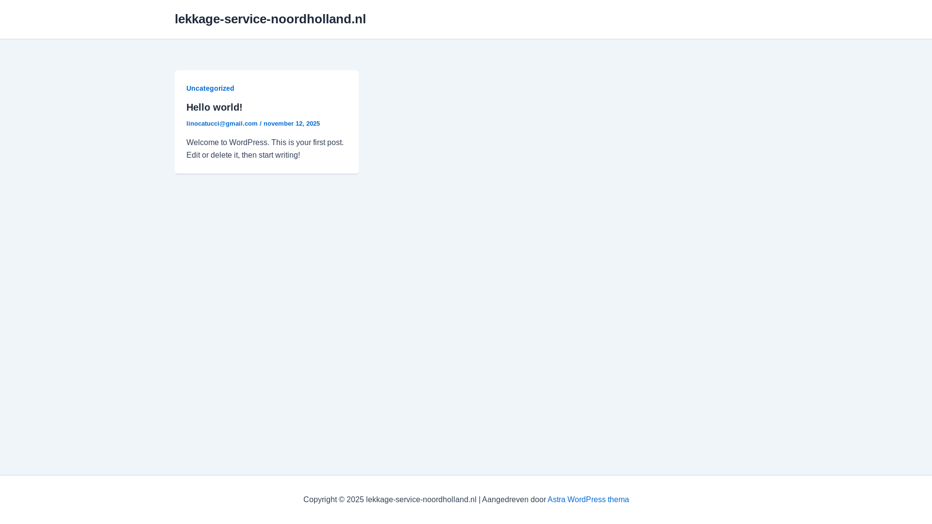 website screenshot of https://lekkage-service-noordholland.nl/