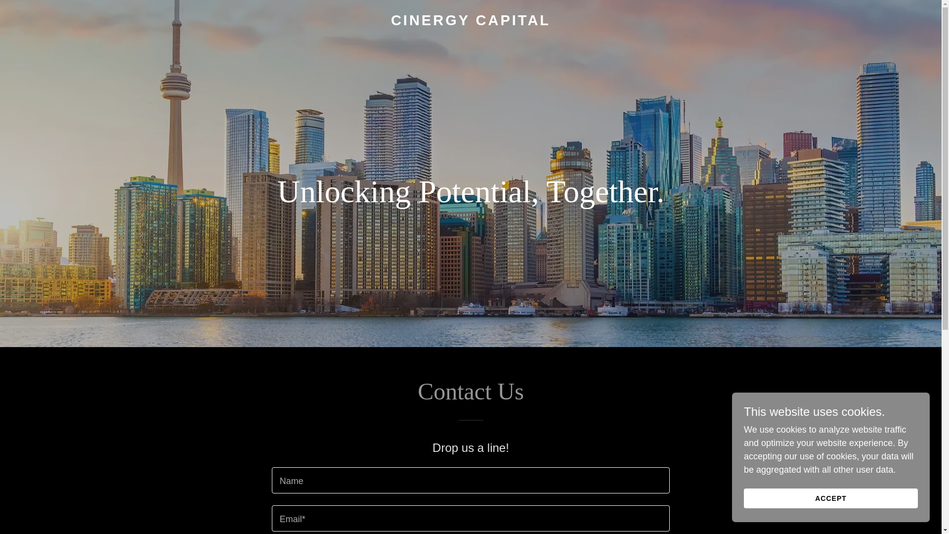 website screenshot of https://cinergycapital.com/