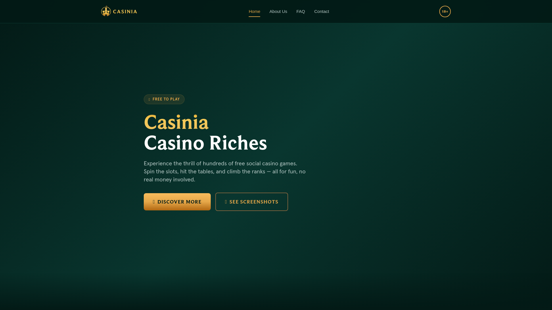 website screenshot of https://casiniariches.com/
