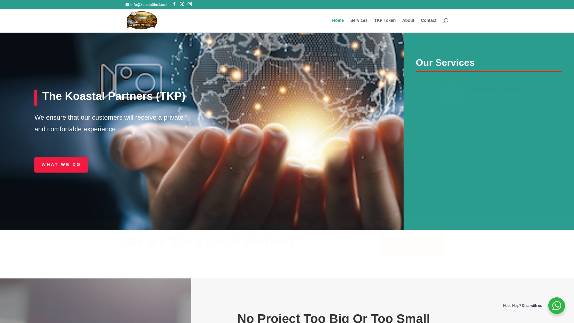 website screenshot of https://koastalthe1.com