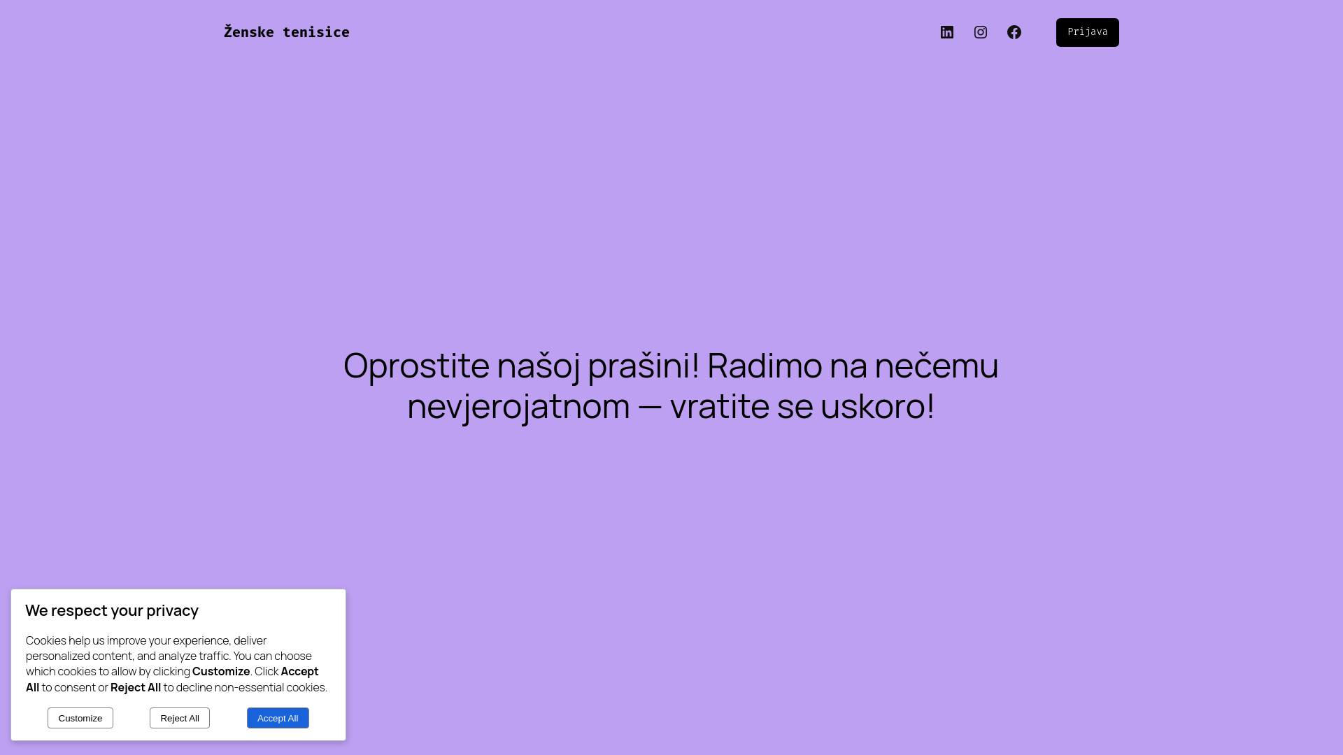website screenshot of https://zenske-tenisice.top/