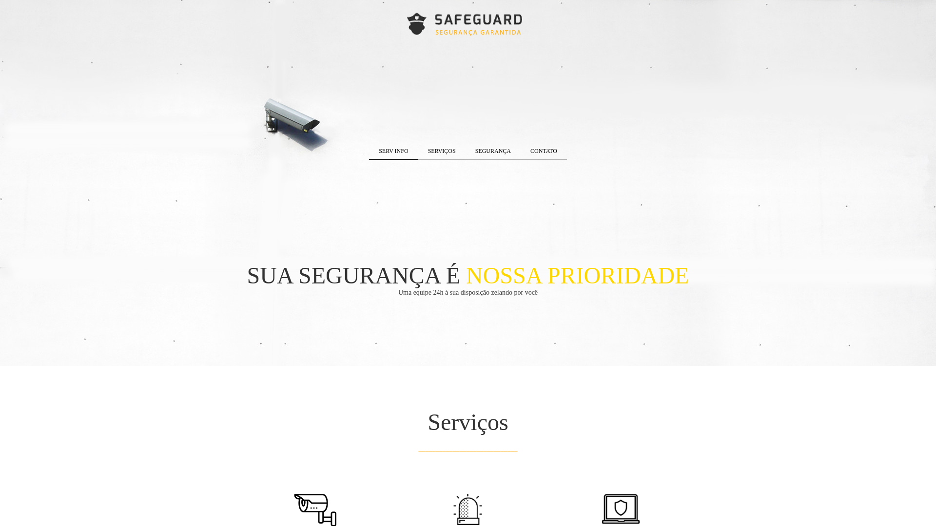 website screenshot of https://servinfotec.com.br/