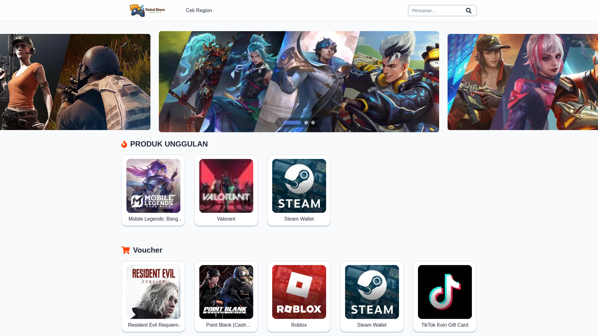 website screenshot of https://perketul.com