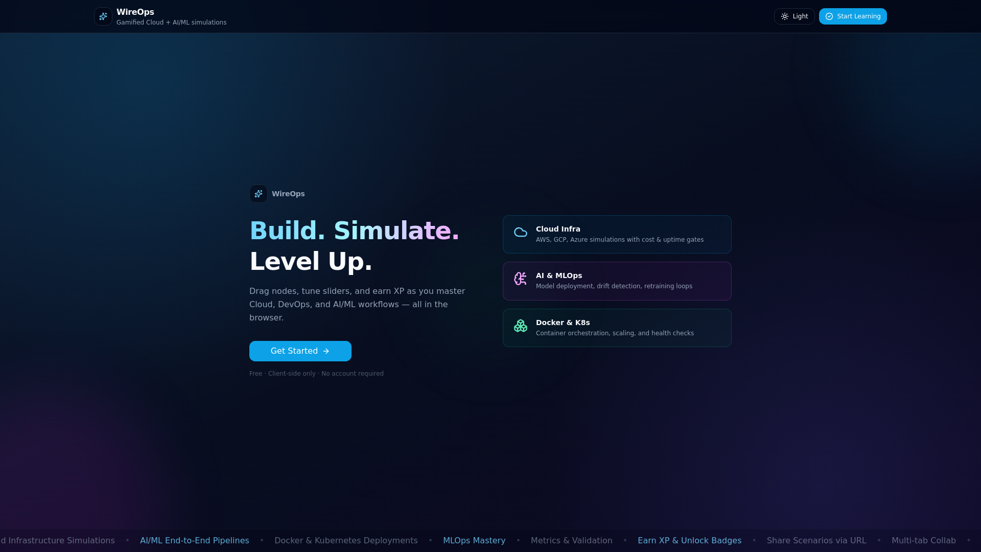 website screenshot of https://devsim-react-demo.pages.dev/
