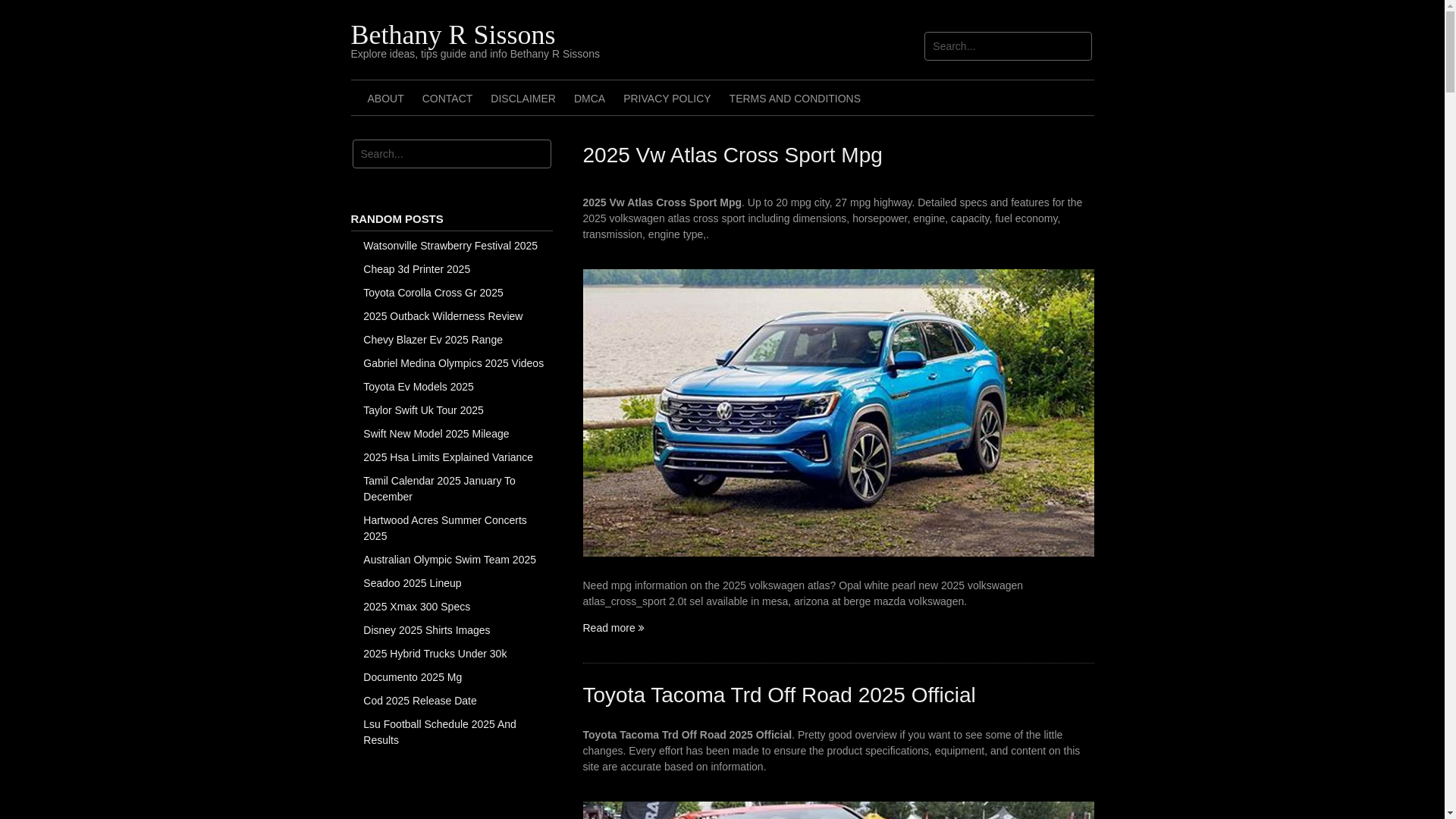 website screenshot of https://bethanyrsissons.pages.dev/