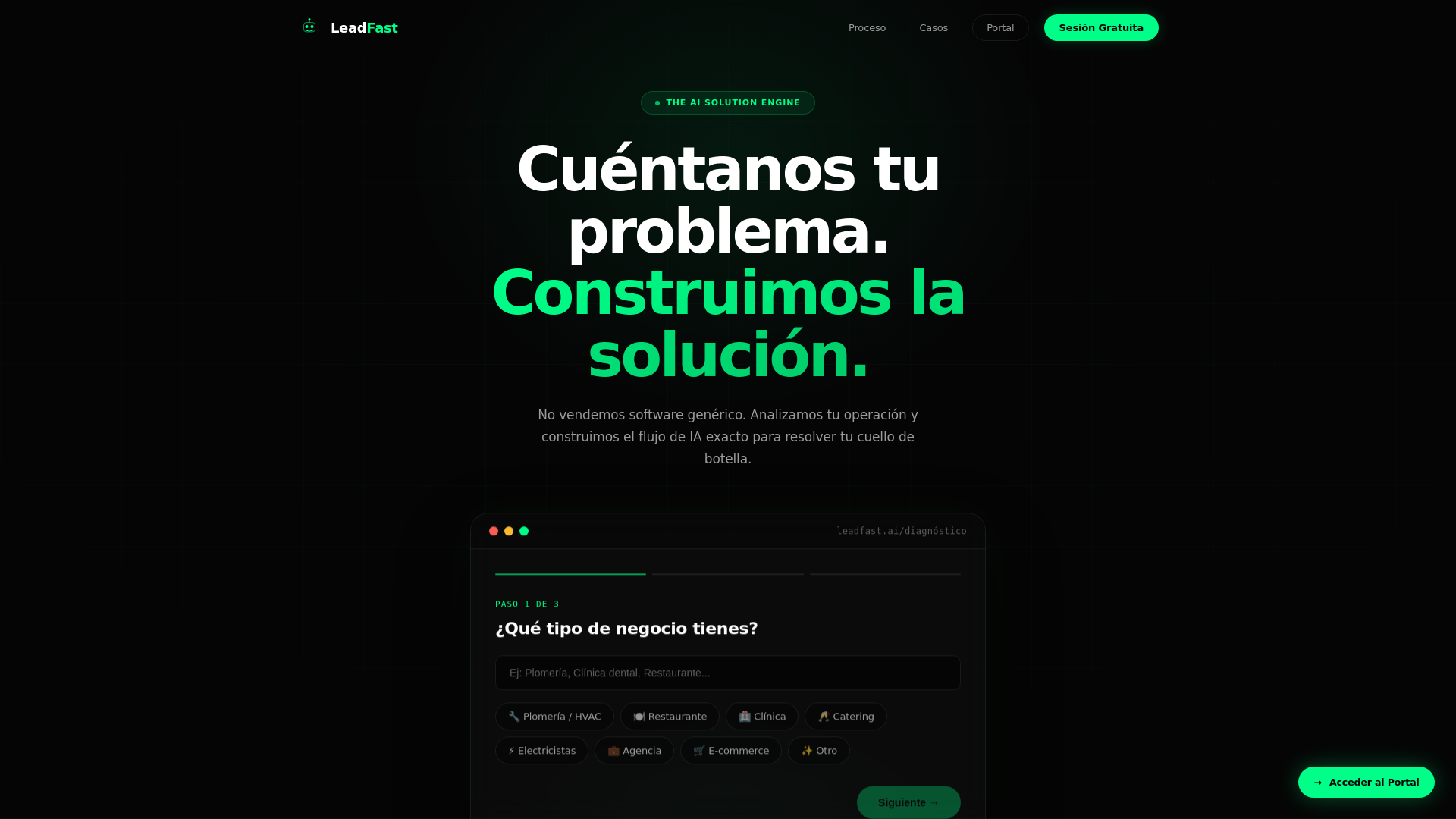 website screenshot of https://leadfast-landing.pages.dev/