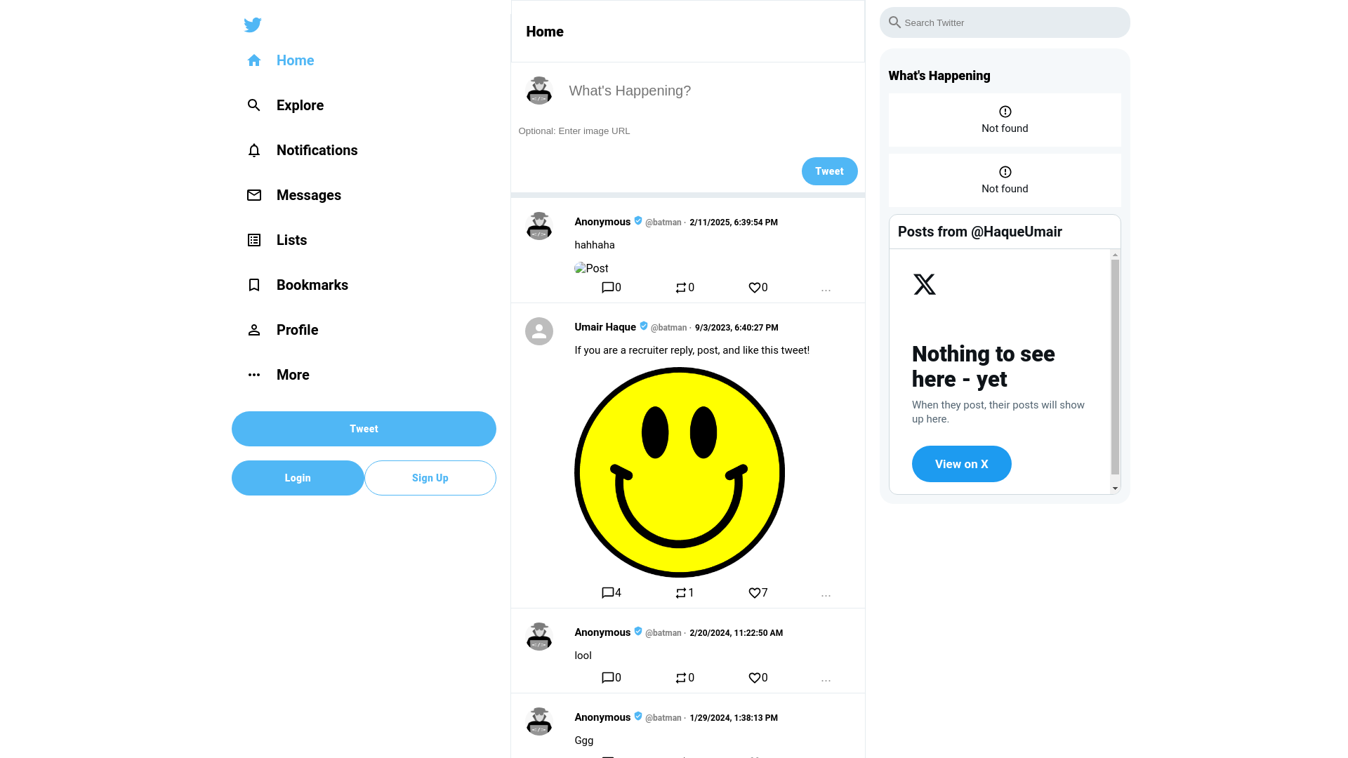 website screenshot of https://umairshaque.com/