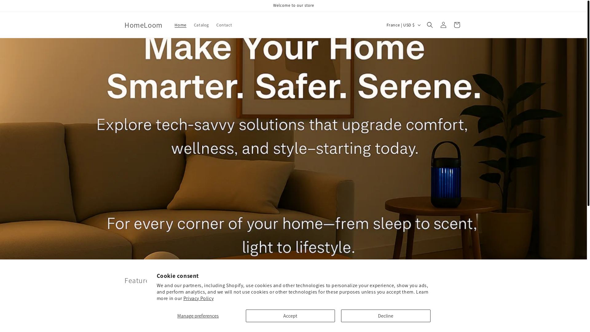 website screenshot of https://homeloomleb.com/