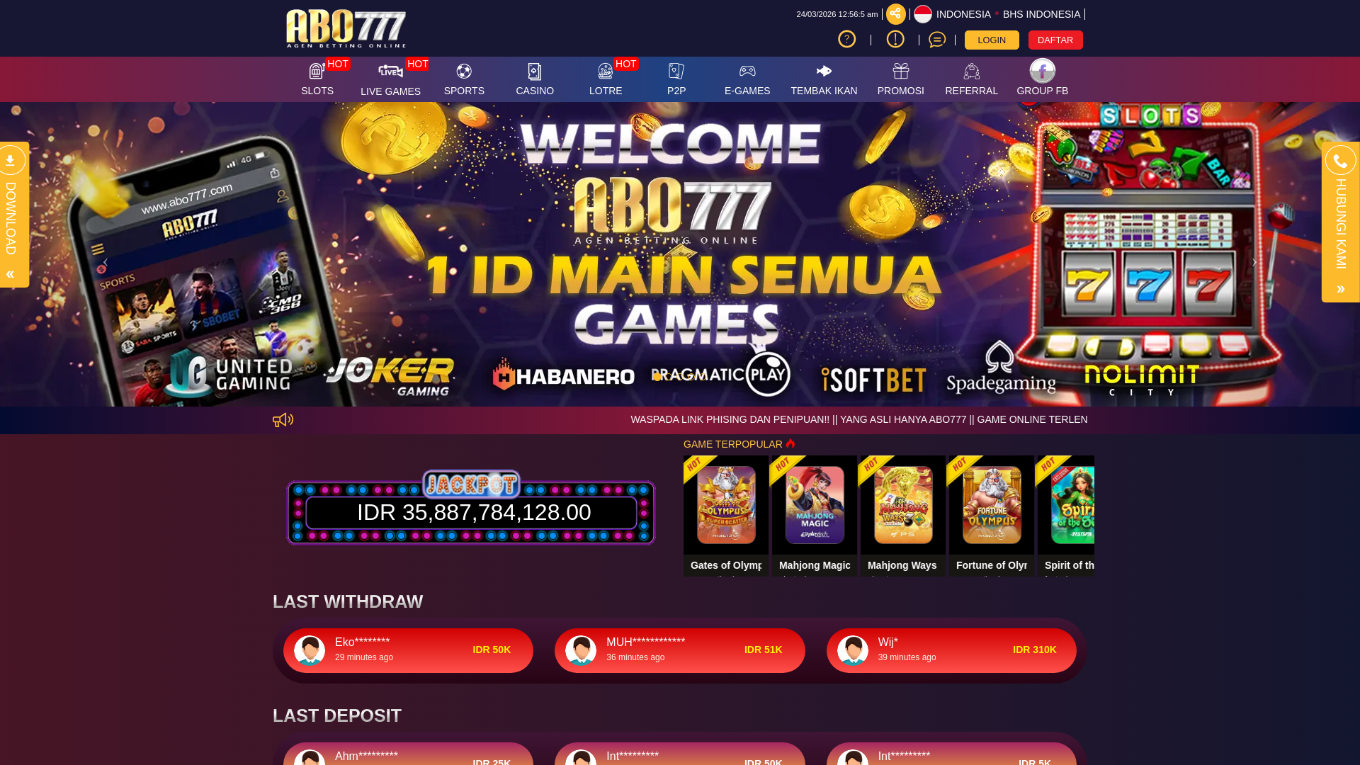 website screenshot of https://abo777bests.rest/