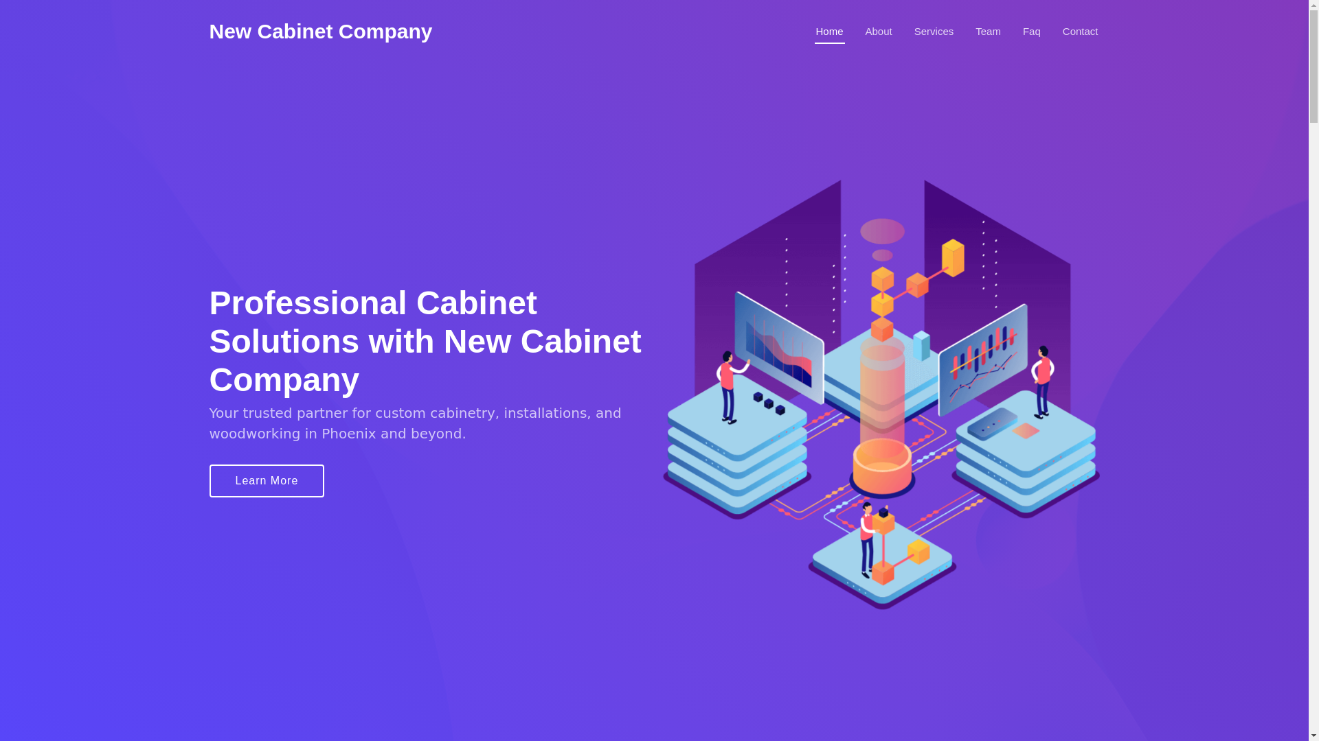 website screenshot of https://newcabinetcomp.com/
