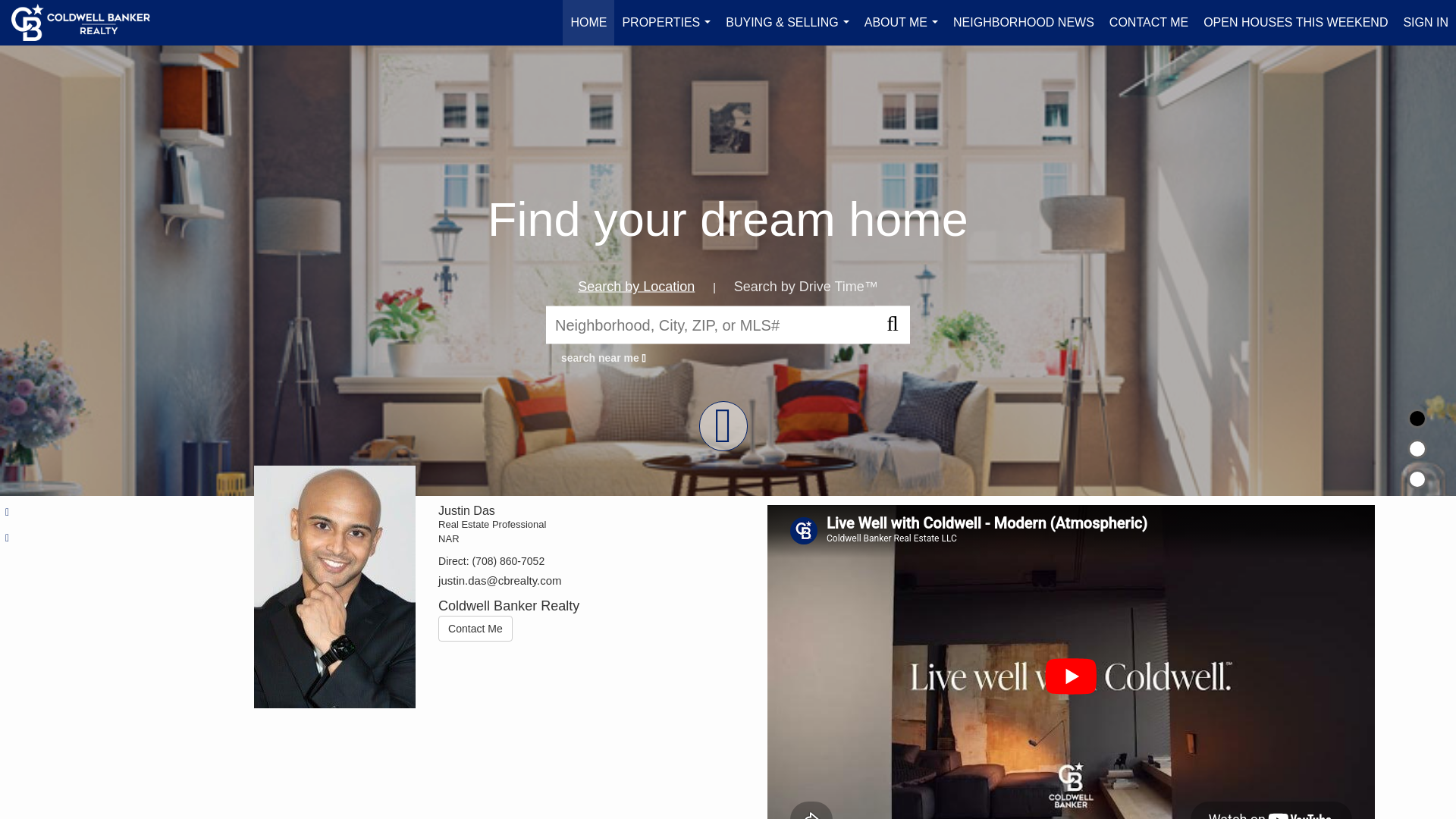 website screenshot of https://justindassells.com/